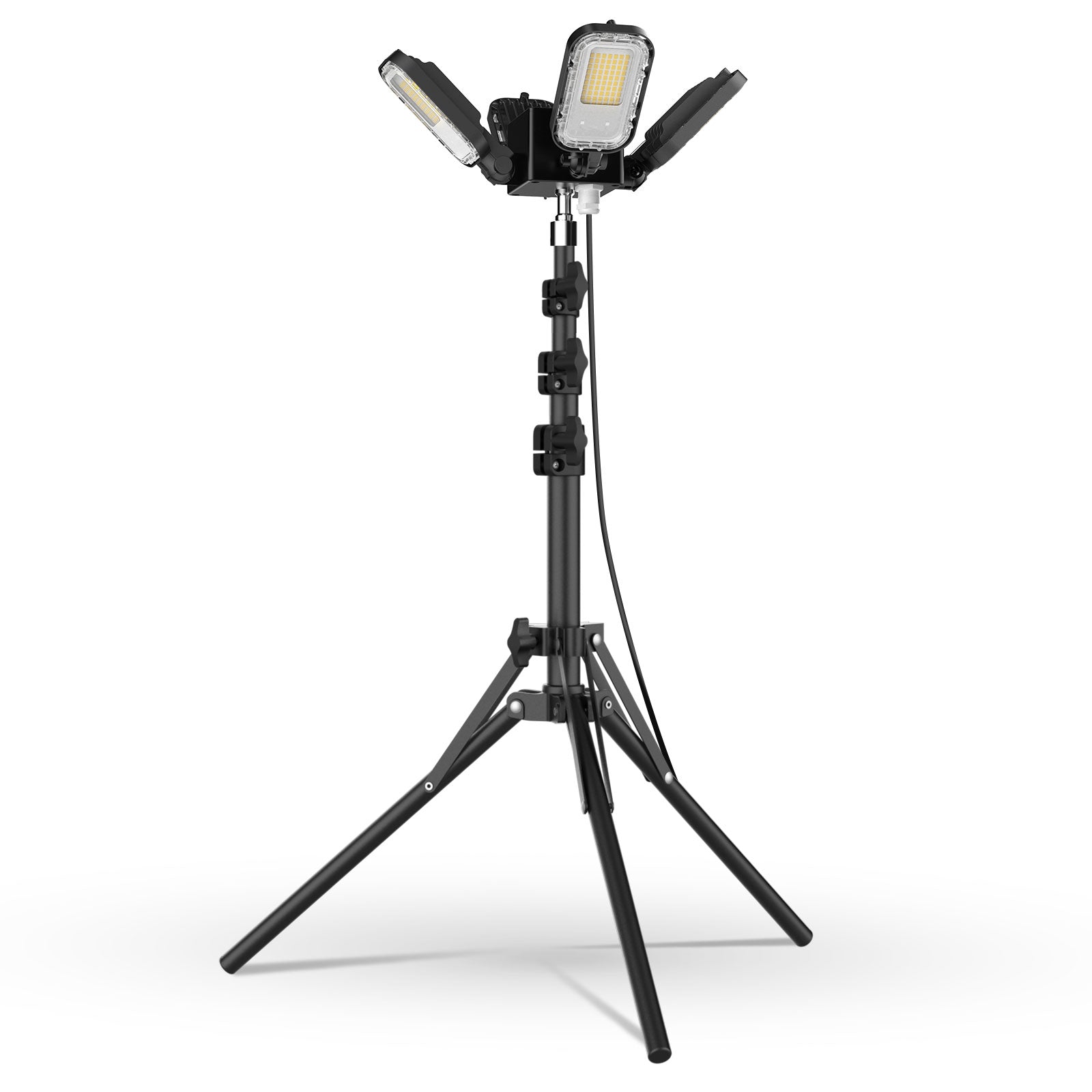 100W Adjustable 4 Head Work Light with Stand