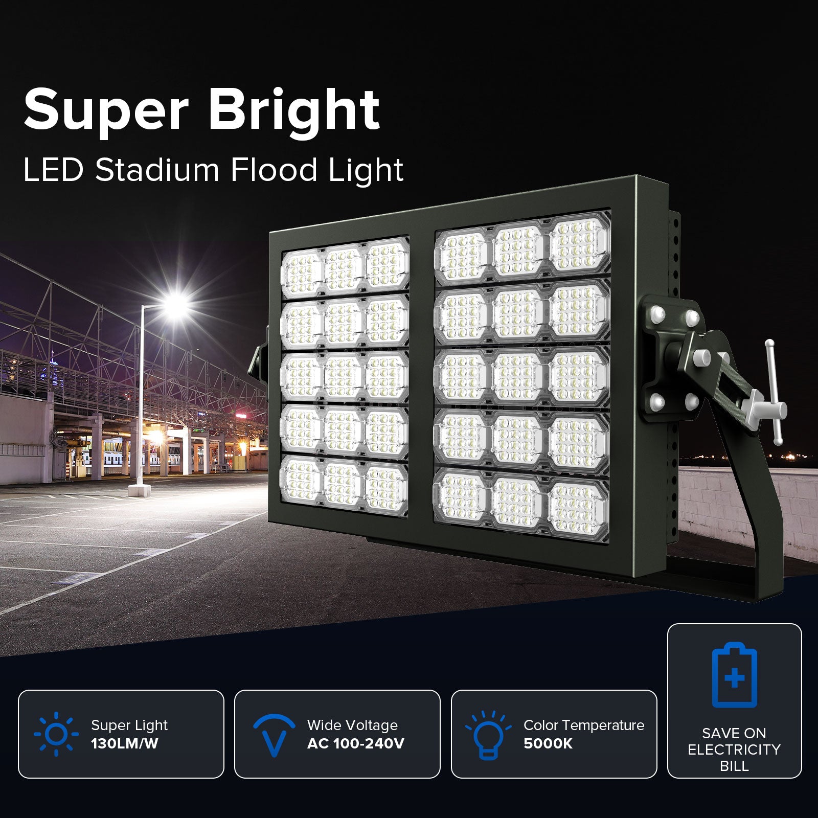 SANSI 600W 1000W LED Stadium Floodlight