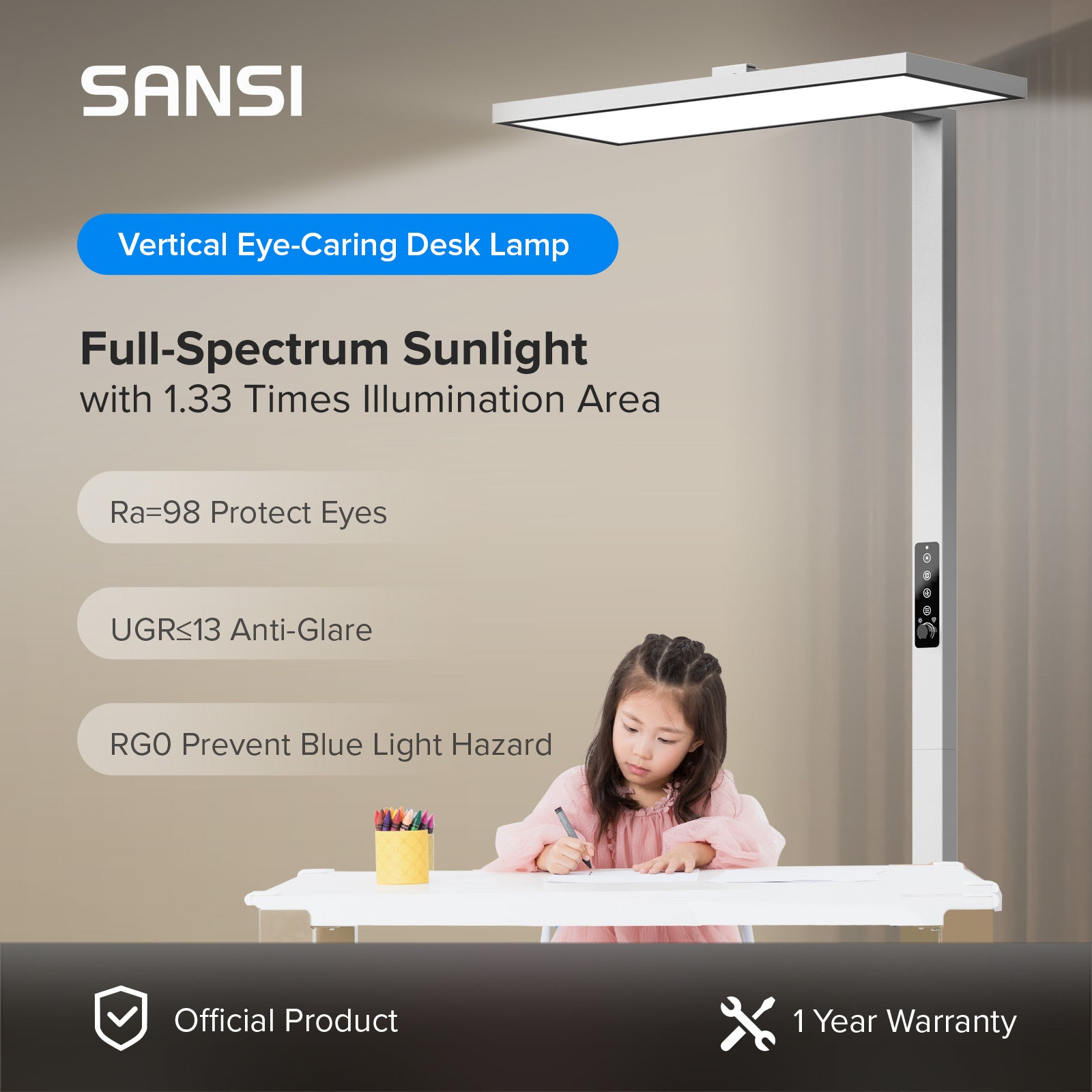 Full spectrum sales led desk lamp