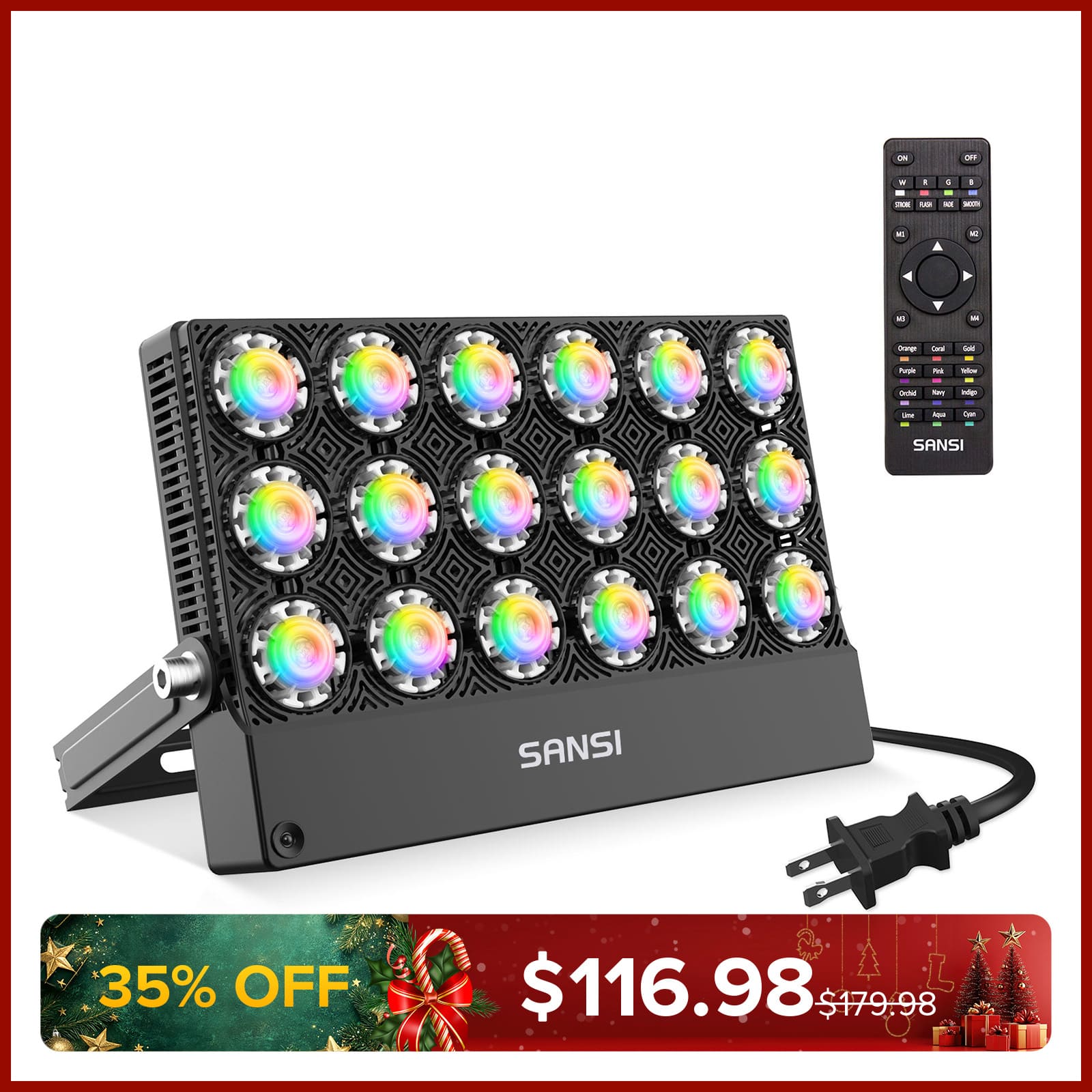 100W RGB LED Flood Light (US, CA ONLY)