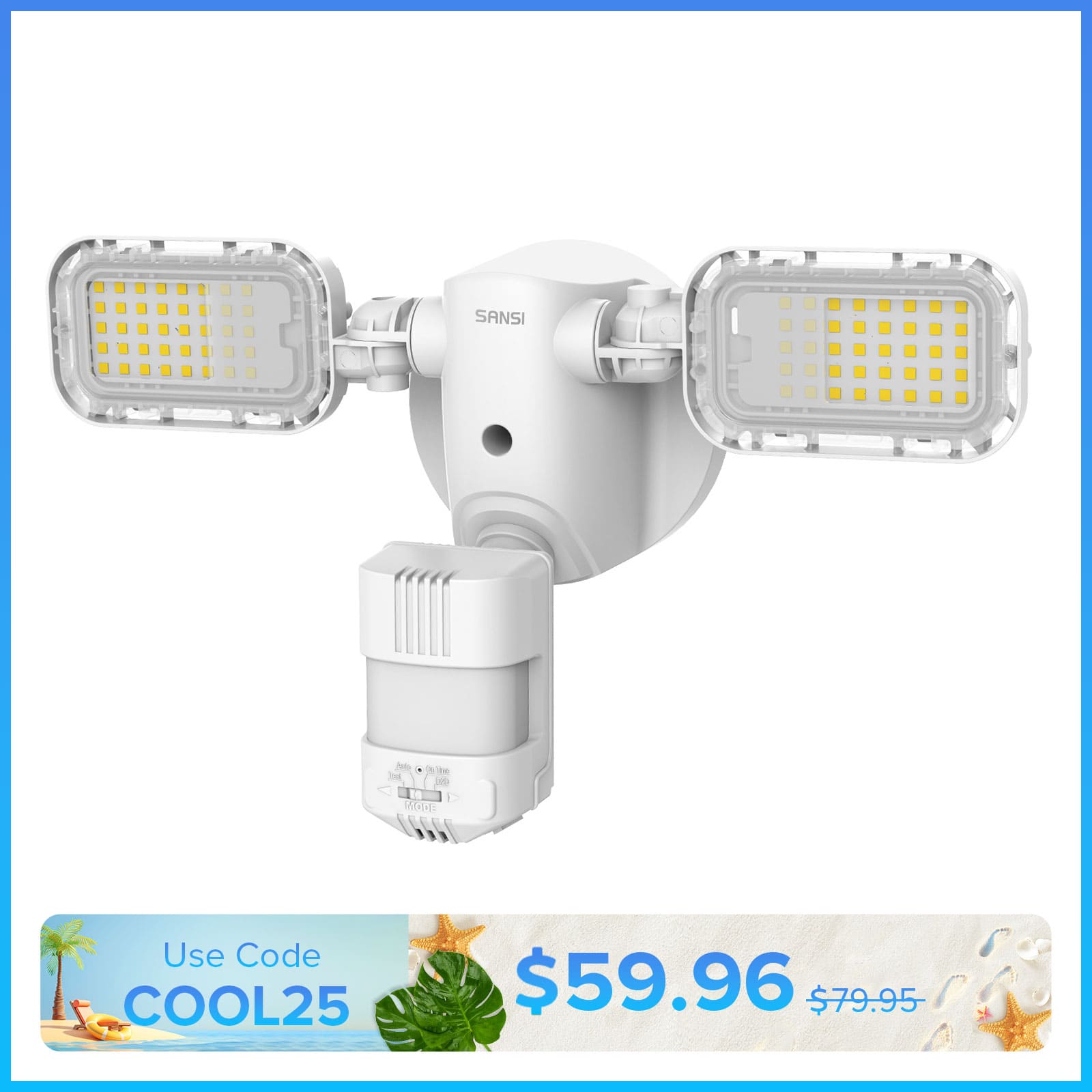 90W LED Security Light (Dusk to Dawn & Motion Sensor)(US/CA ONLY)