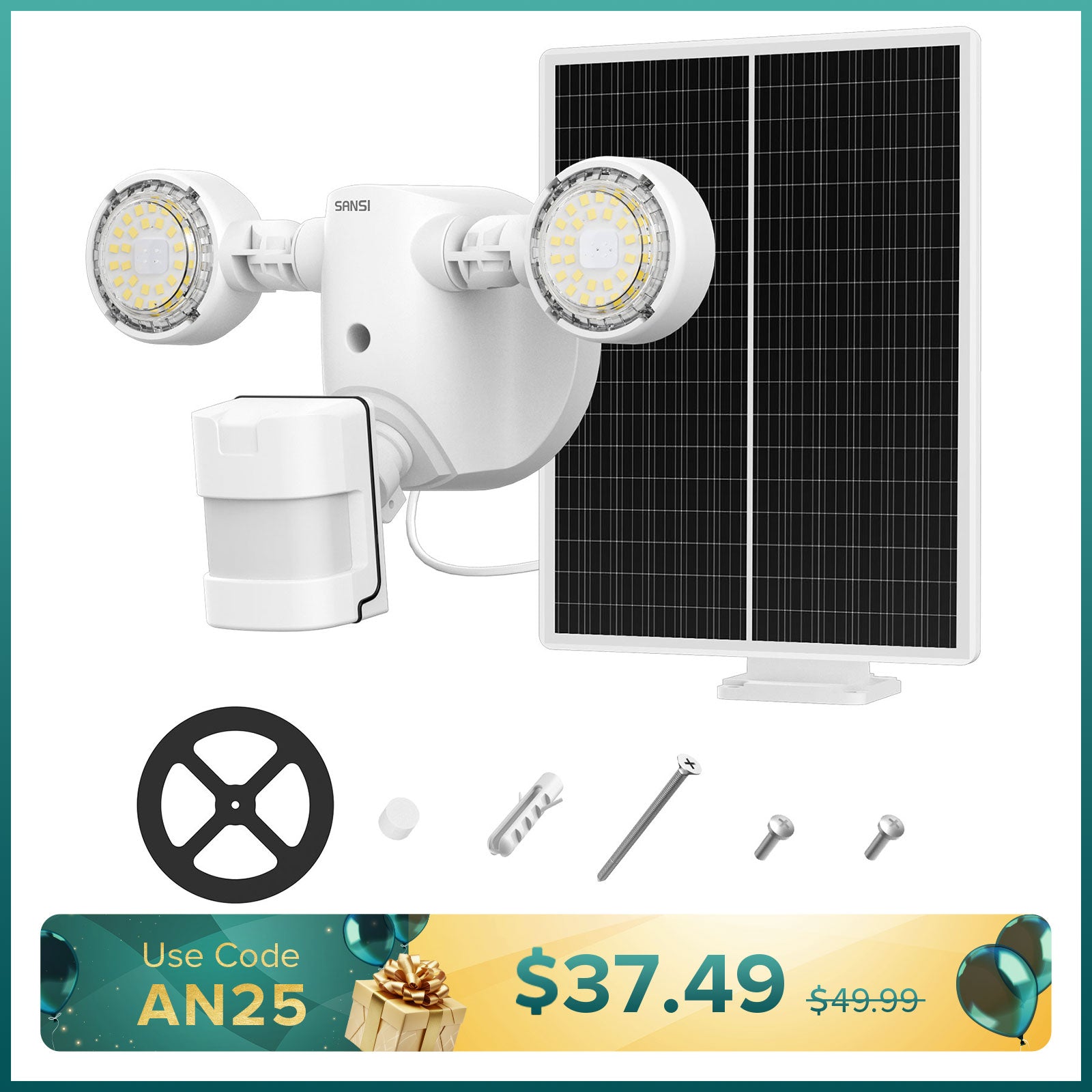 3.5W Outdoor Solar Security Light (Motion Sensor)(US ONLY)