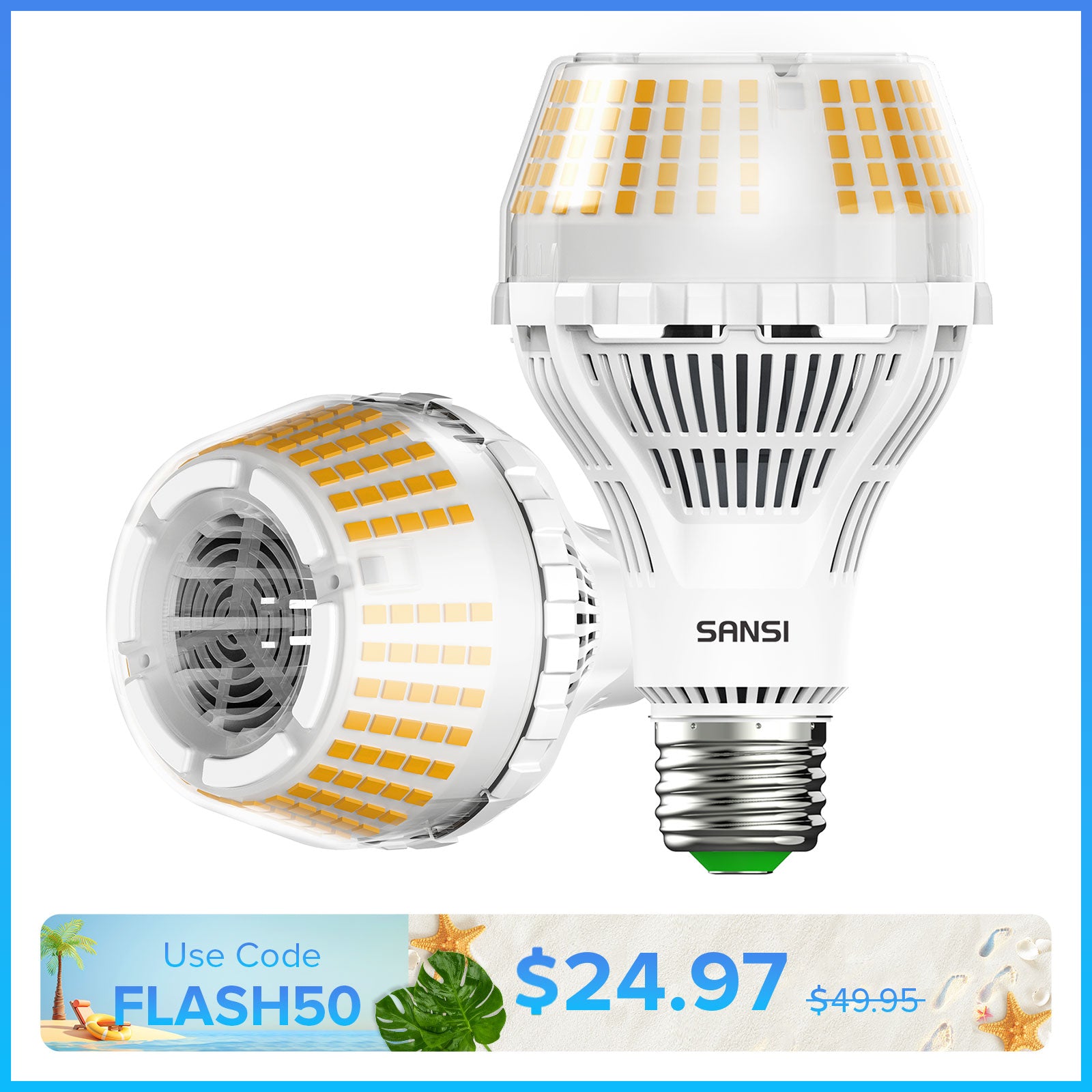 Upgraded (Non-)Dimmable A21 27W LED 3000K Light Bulb(US ONLY)