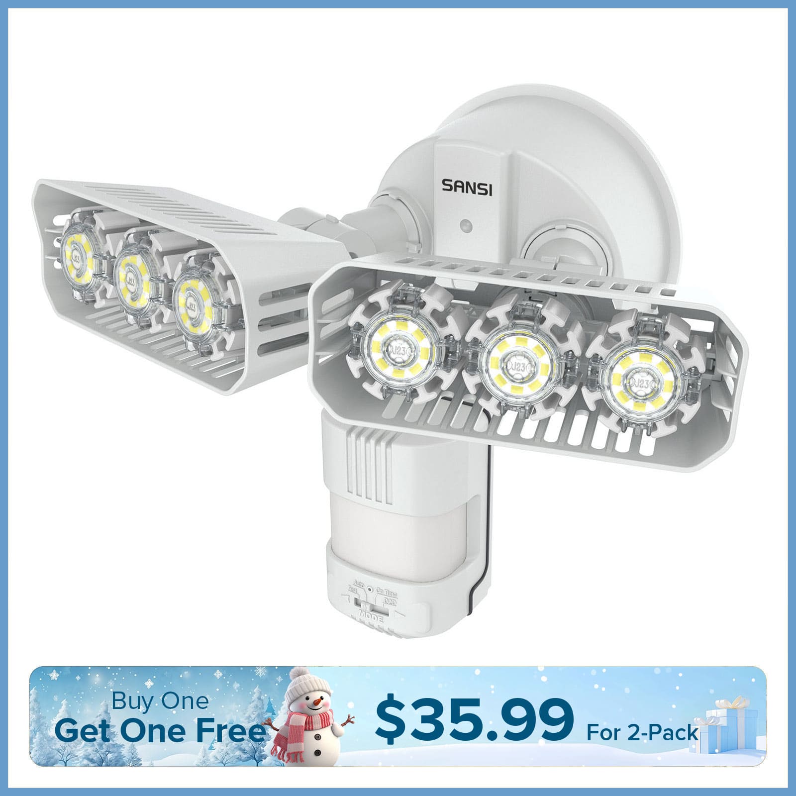 27W LED Security Light (Dusk to Dawn & Motion Sensor)