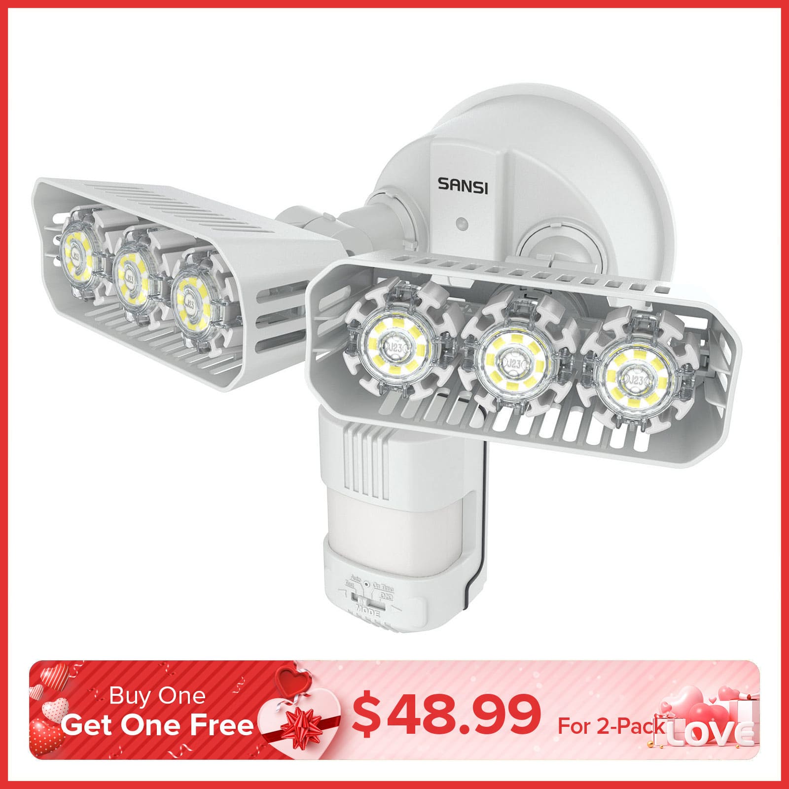 27W LED Security Light (Dusk to Dawn & Motion Sensor)