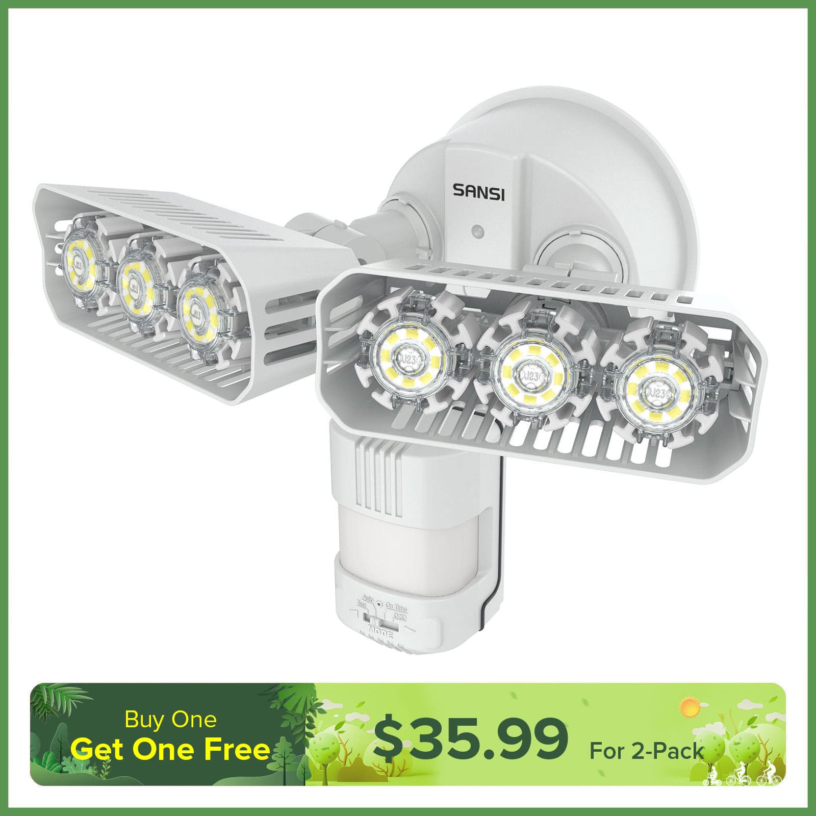 27W LED Security Light (Dusk to Dawn & Motion Sensor)