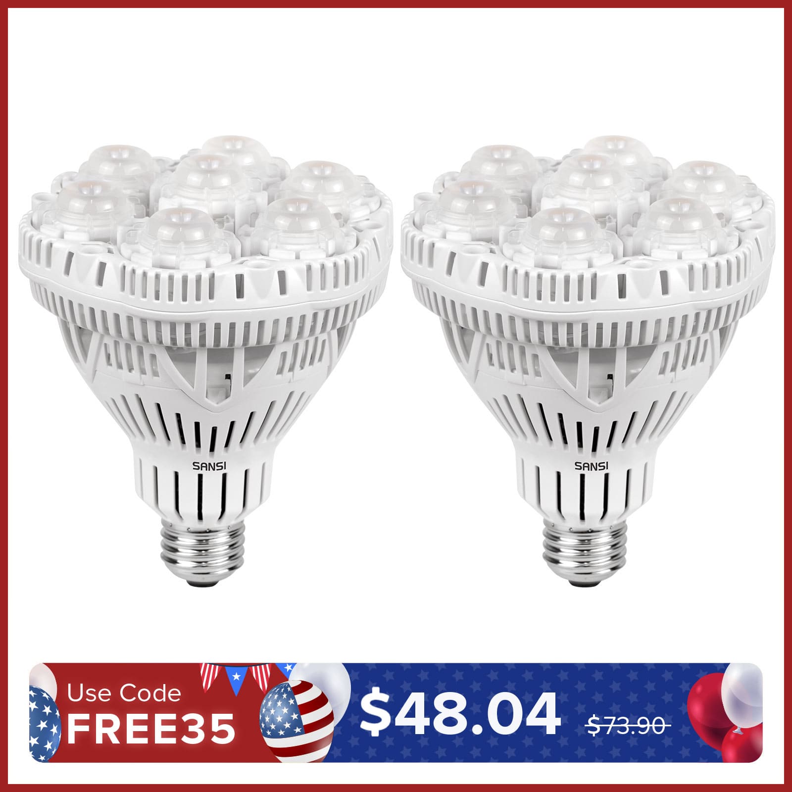 BR30 36W LED Grow Light Bulb (2-Pack for Flash Sale)