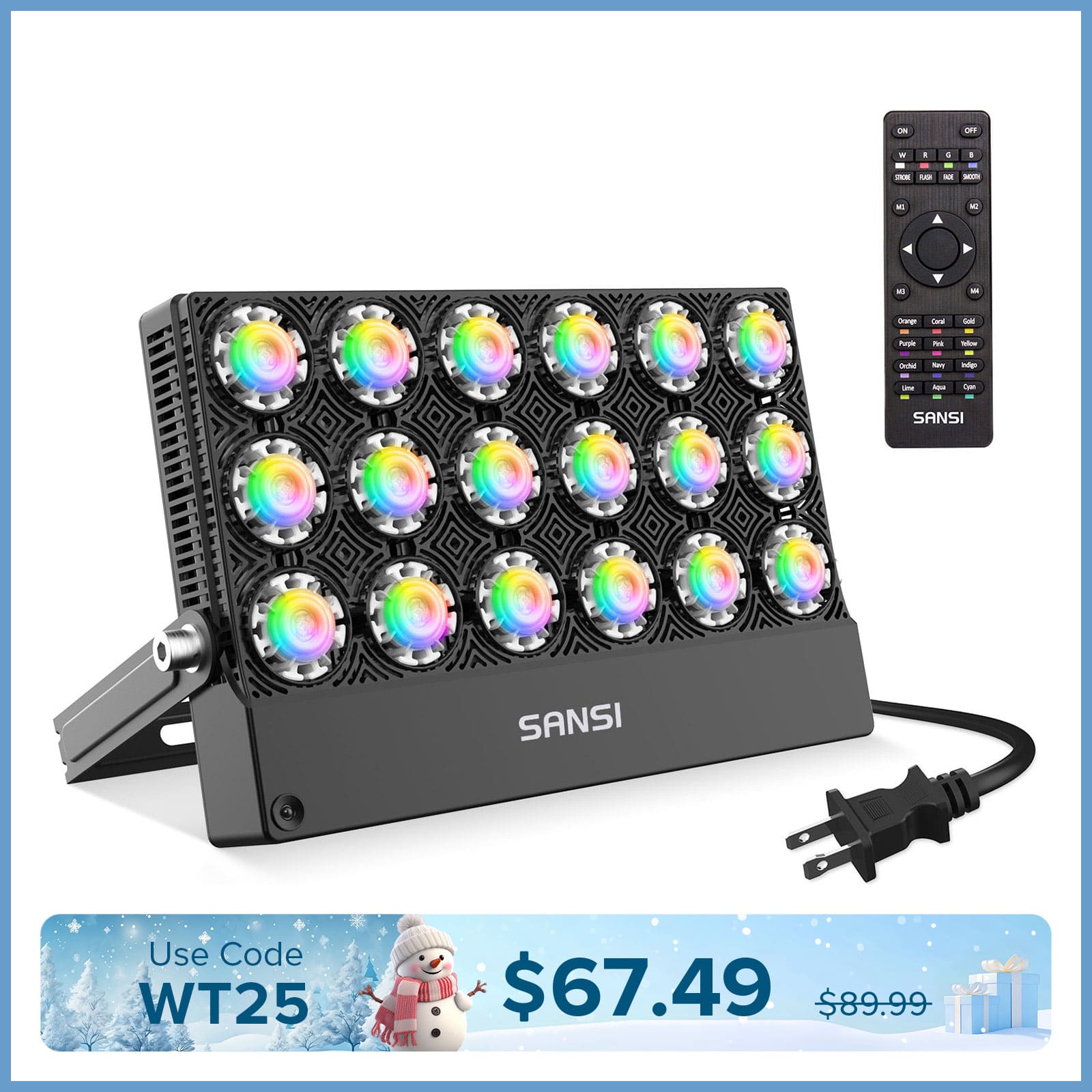 100W RGB LED Flood Light (US, CA ONLY)