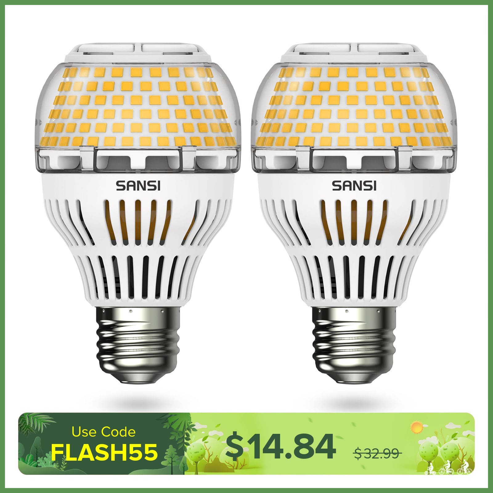 Dimmable A19 17W LED 3000K/5000K Light Bulb(US CA ONLY)