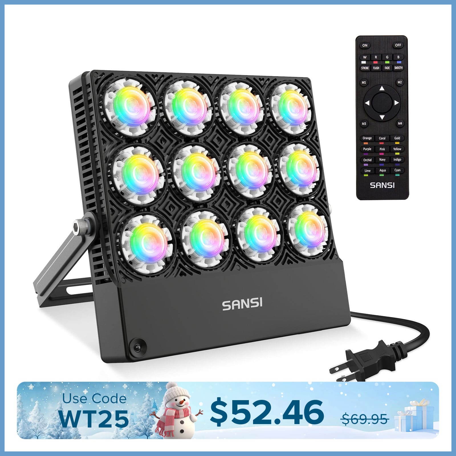 70W RGB LED Flood Light(US/CA ONLY)