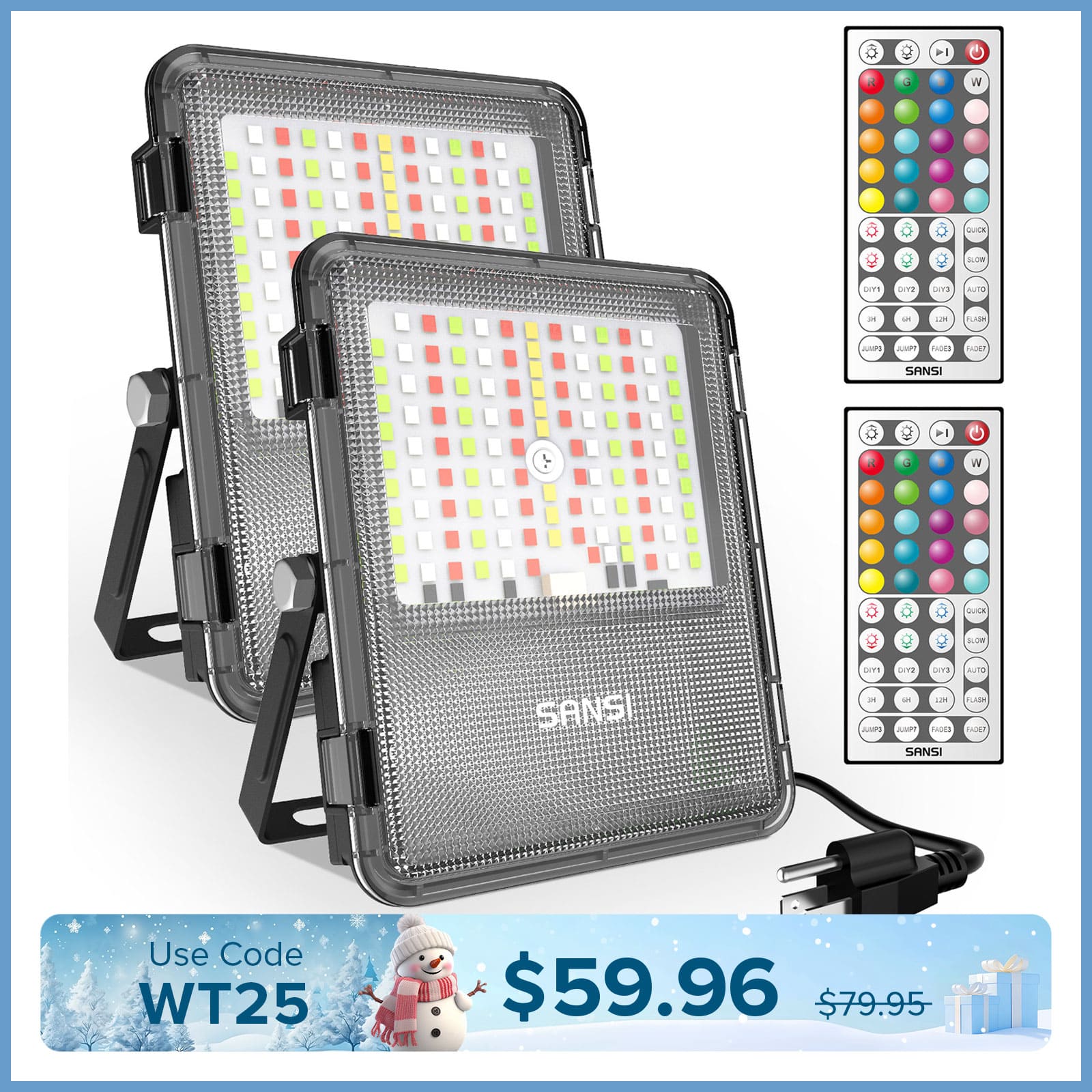 160W RGB LED Flood Light (US ONLY)