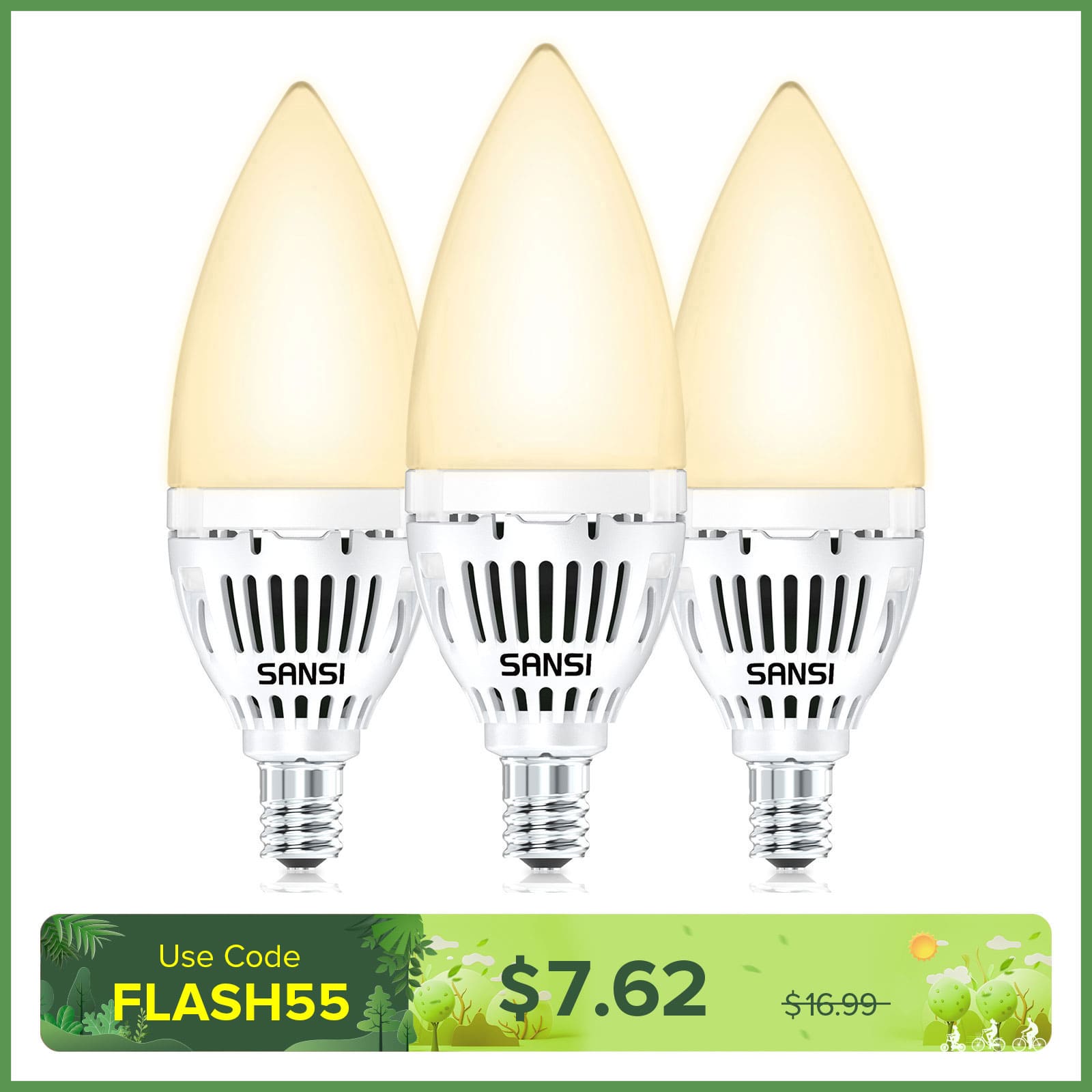 6W Candelabra LED Light Bulb (US ONLY)