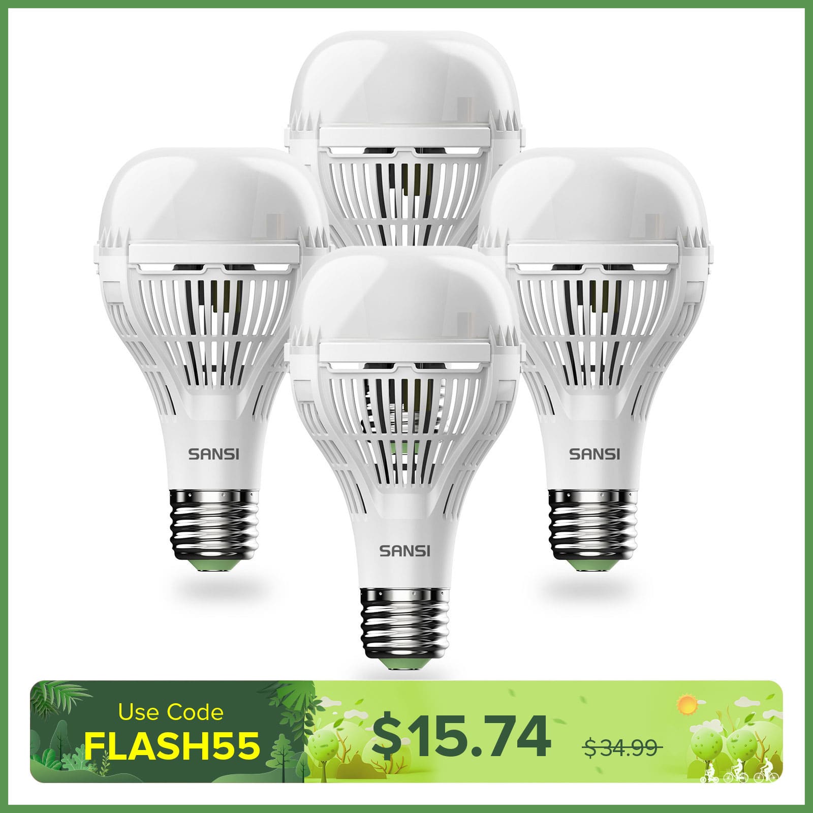 Upgraded A21 18W LED Light Bulb (US ONLY)