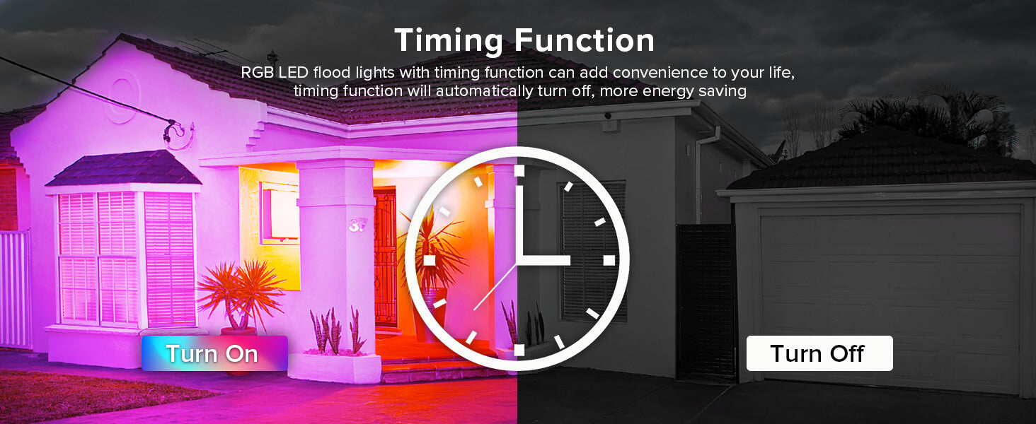 SANSI 160W RGB led flood light has timing function