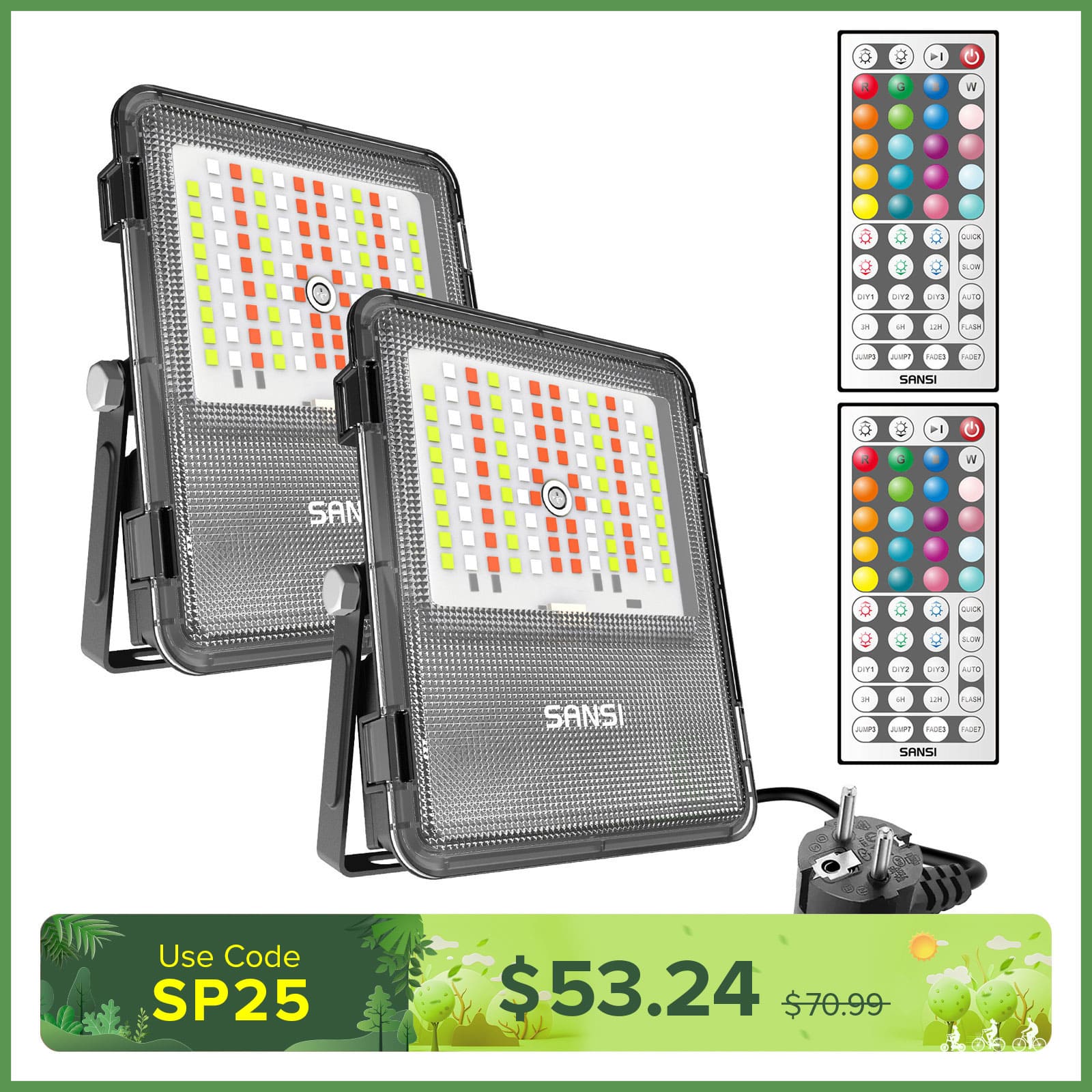 20W RGB LED Flood Light (EU ONLY)