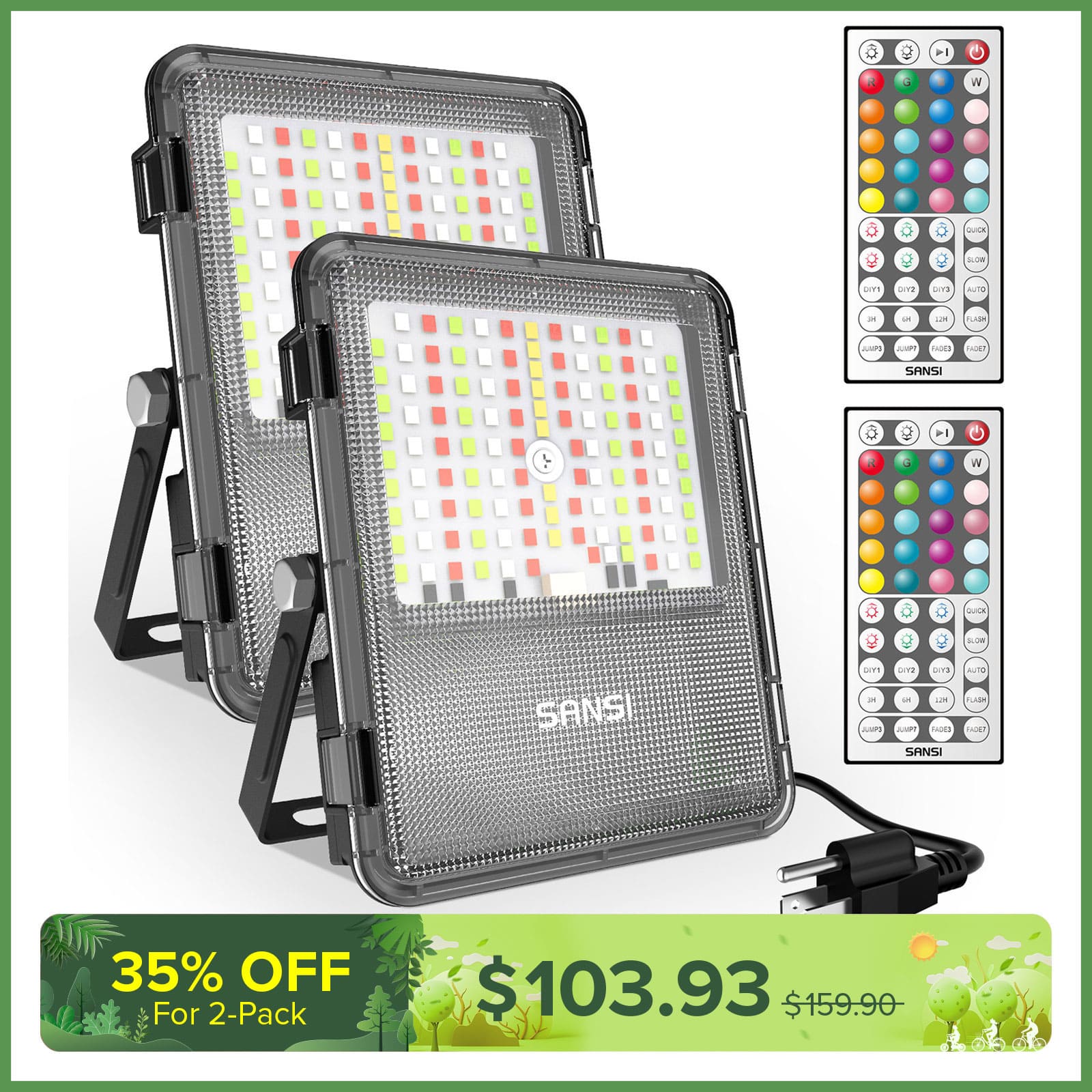 160W RGB LED Flood Light (US ONLY)