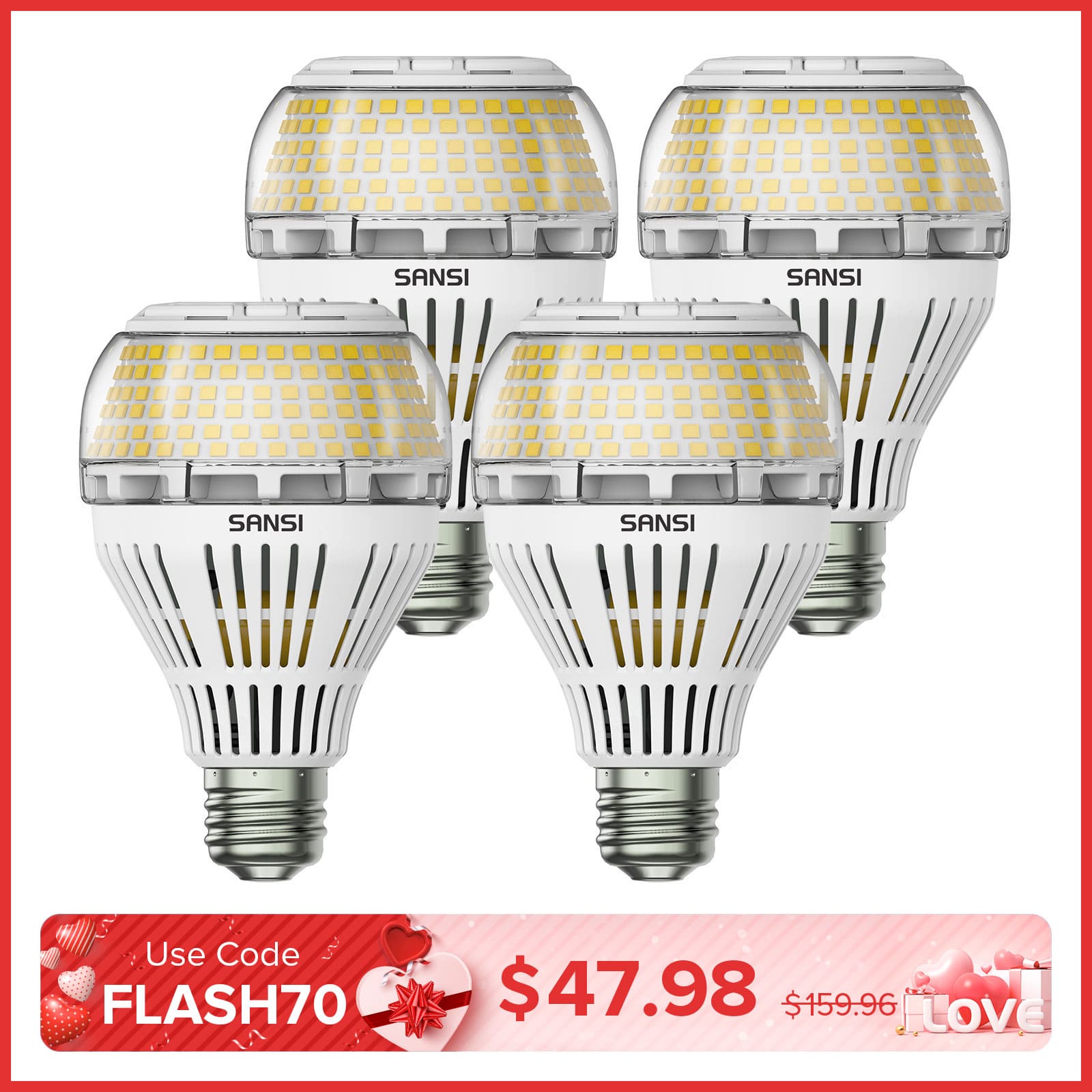 A21 30W LED Light Bulb (4-Pack)