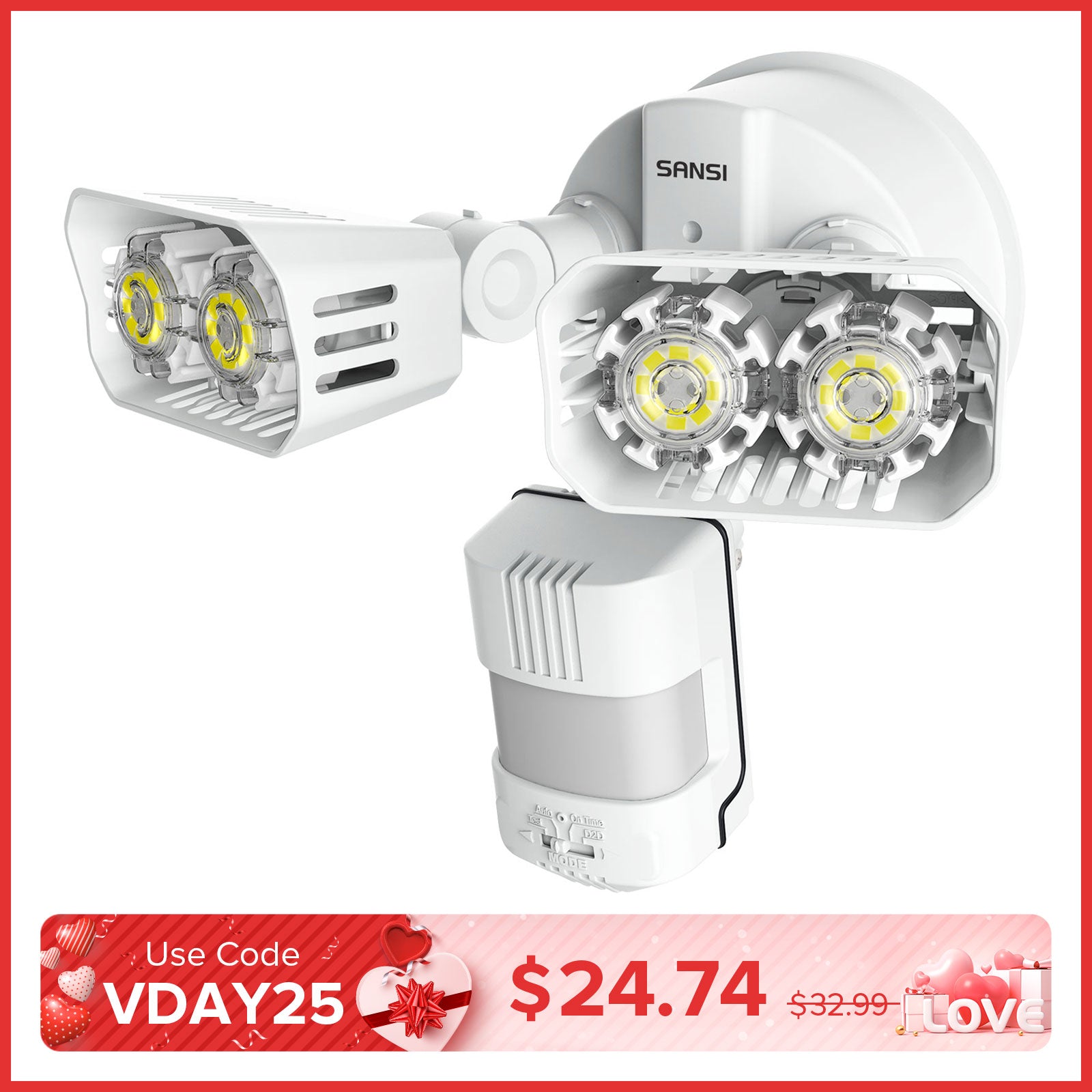 18W LED Security Light (Dusk to Dawn & Motion Sensor)