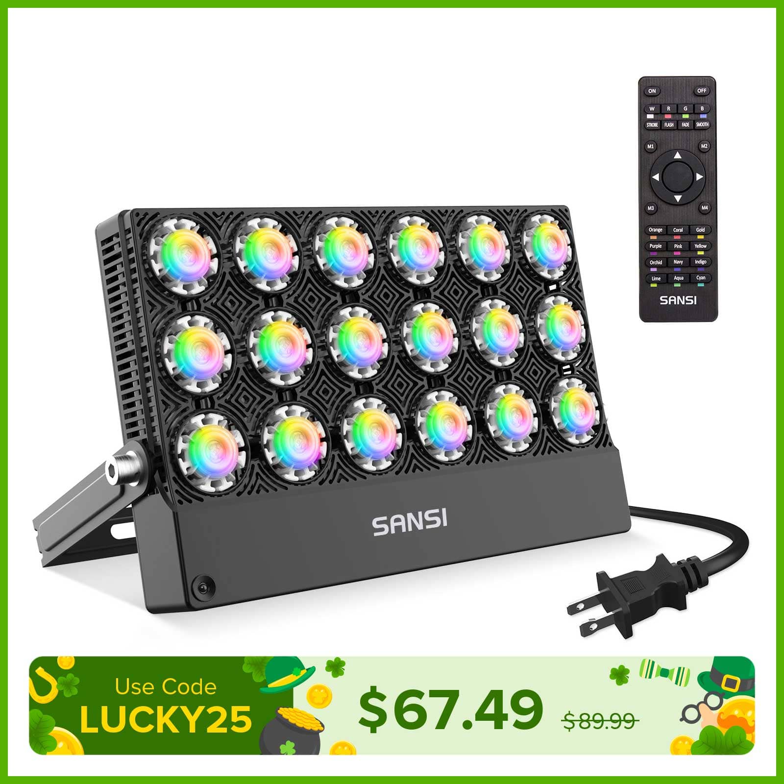 100W RGB LED Flood Light (US ONLY)