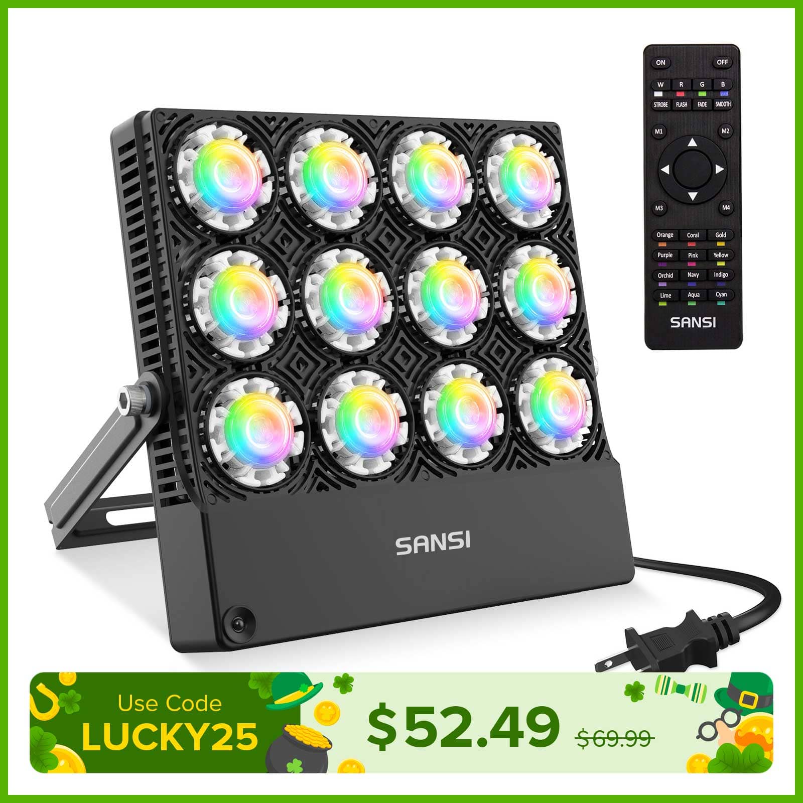 70W RGB LED Flood Light(US ONLY)