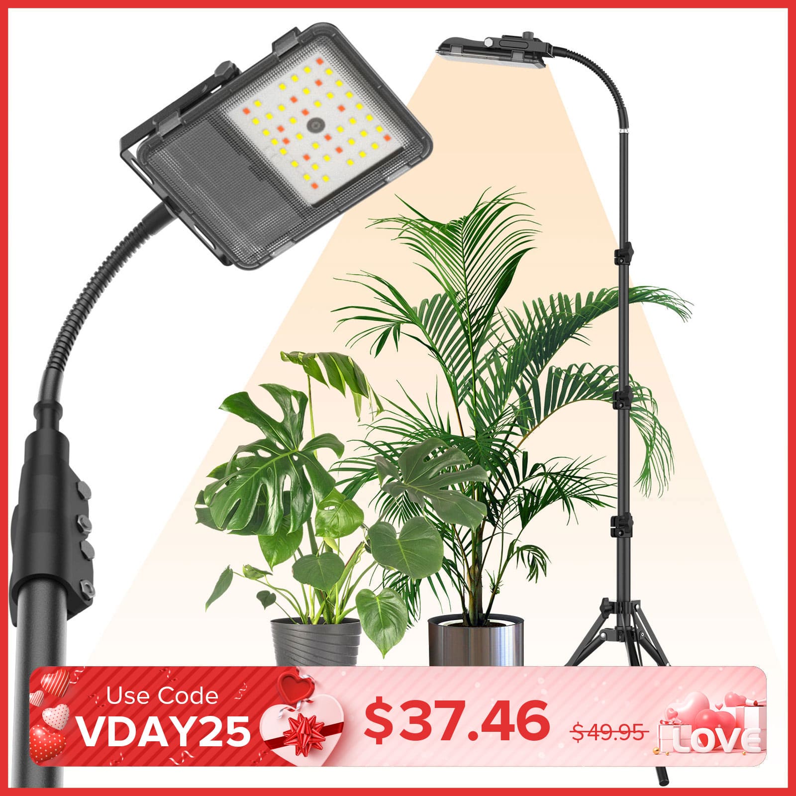 30W LED Grow Light With Tripod Stand(US ONLY)