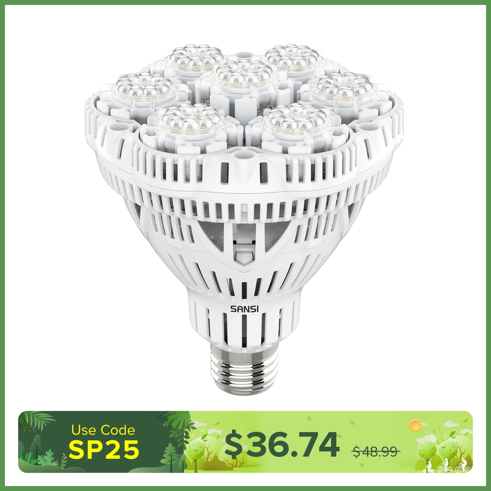 BR30 36W LED Grow Light Bulb