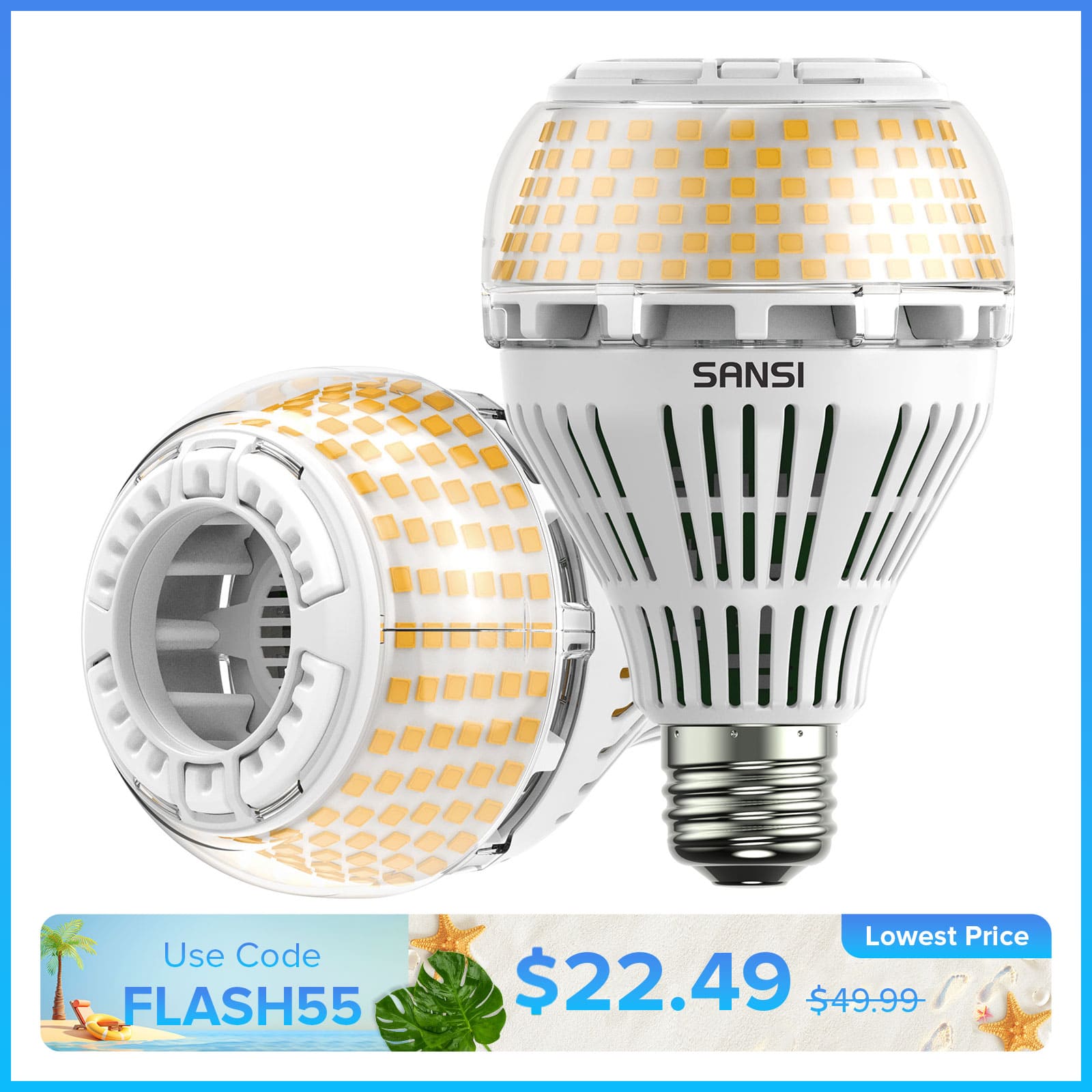 Dimmable A21 27W LED 3000K/5000K Light Bulb