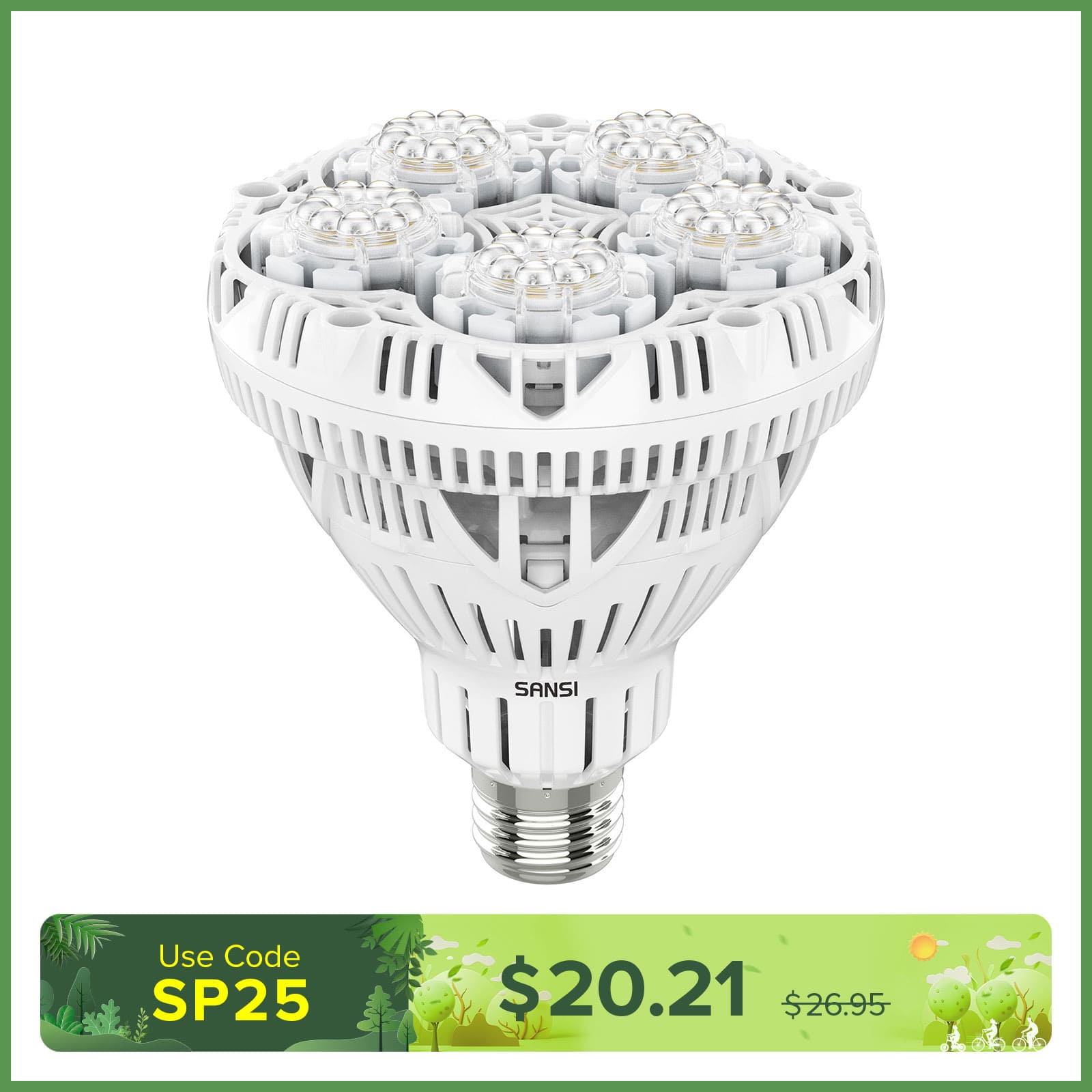 BR30 24W LED Grow Light Bulb