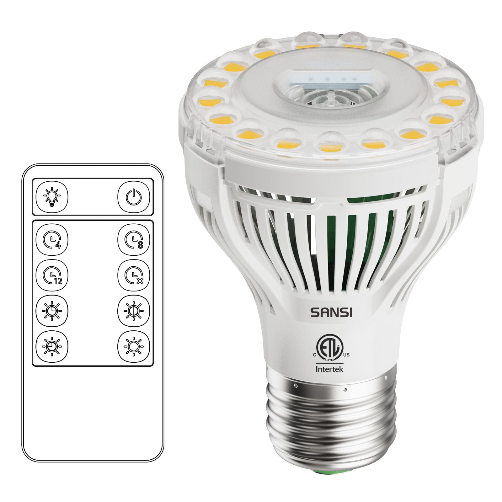 PAR20 5W LED Grow Light Bulb With Remote Control (US ONLY)