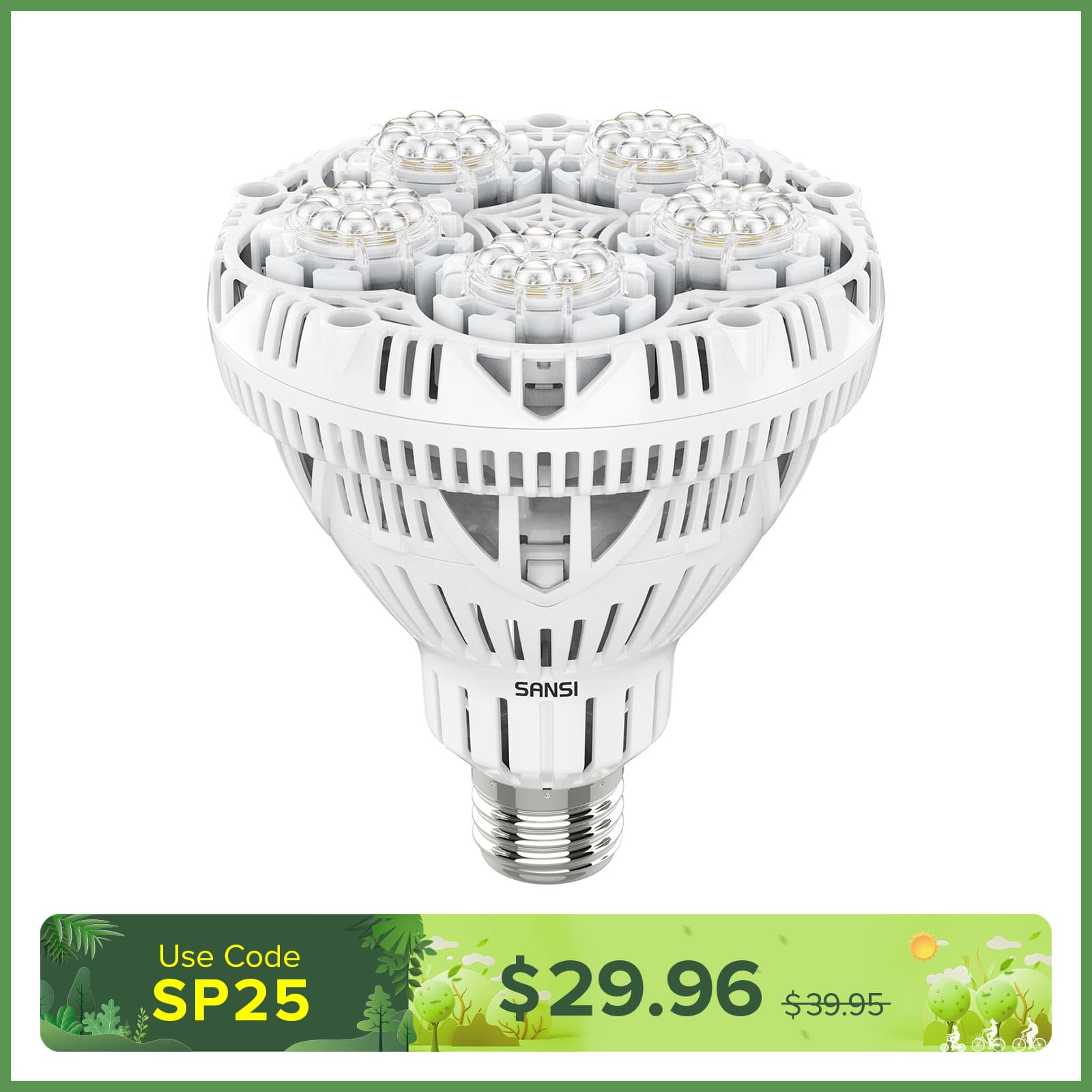 BR30 24W LED Grow Light Bulb