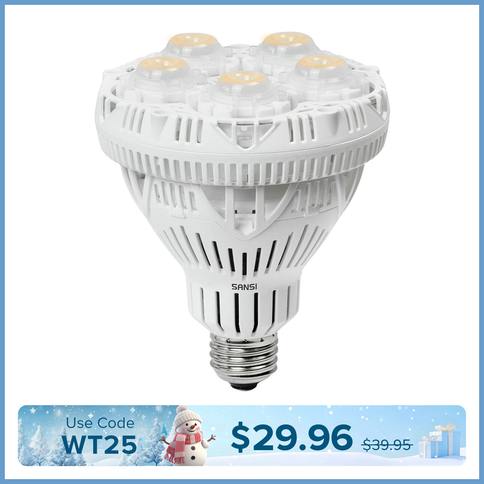 BR30 24W LED Grow Light Bulb