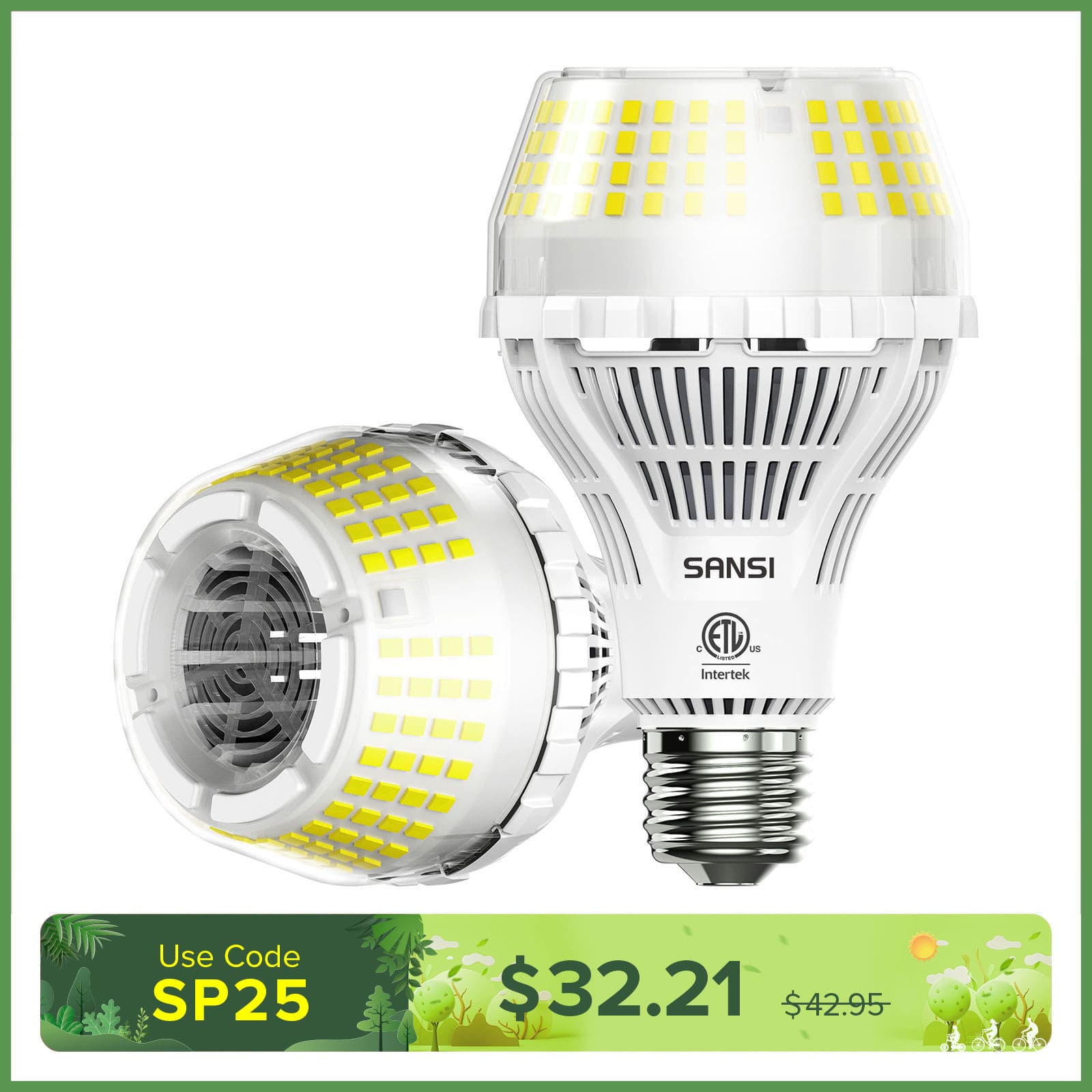 Upgraded A21 22W LED 3000K/5000K Light Bulb(US ONLY)