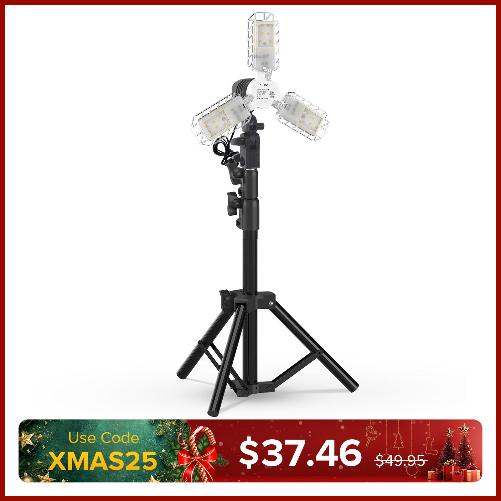 30W Adjustable Panel Led Work Light with Stand (US ONLY)