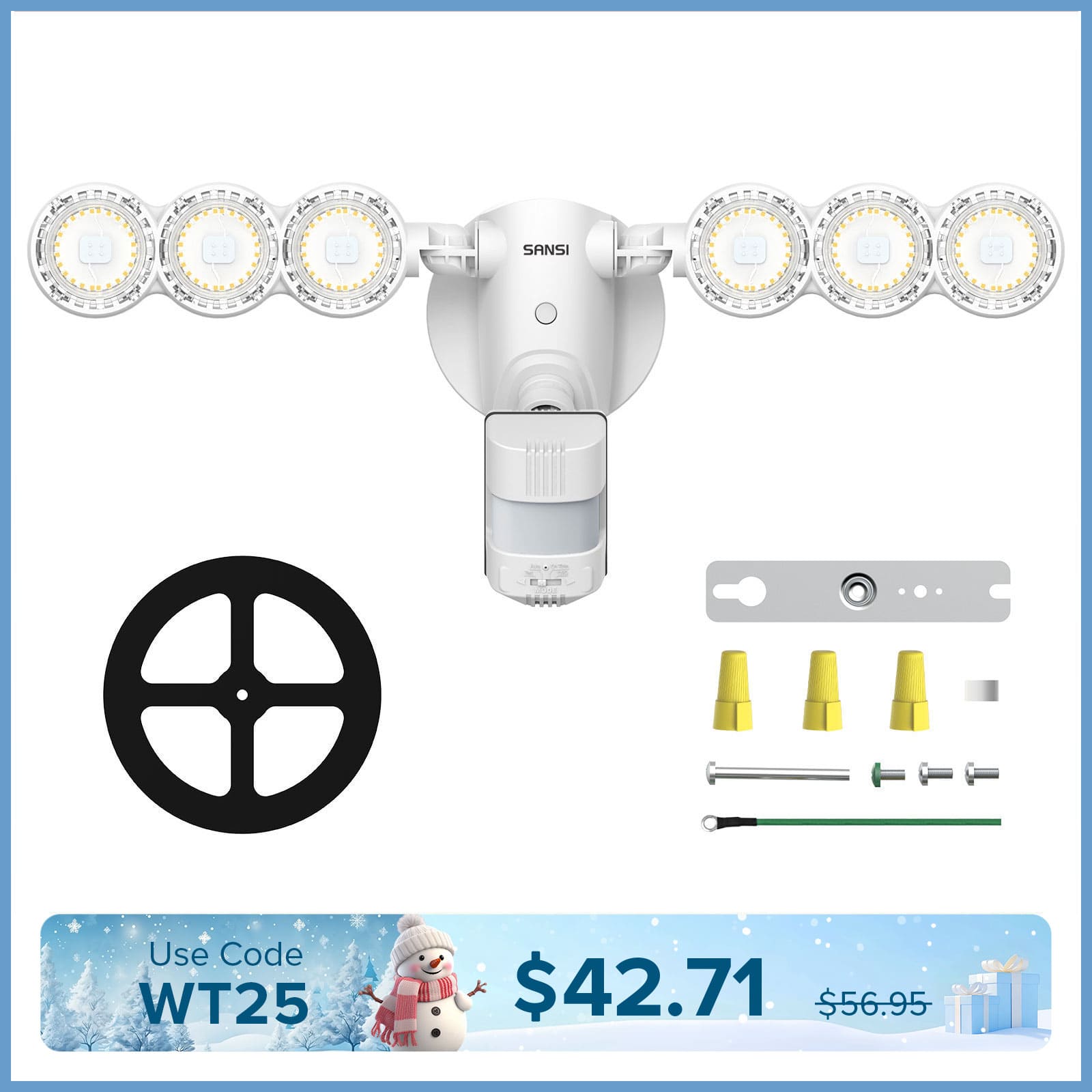 45W LED Security Light (Dusk to Dawn & Motion Sensor)