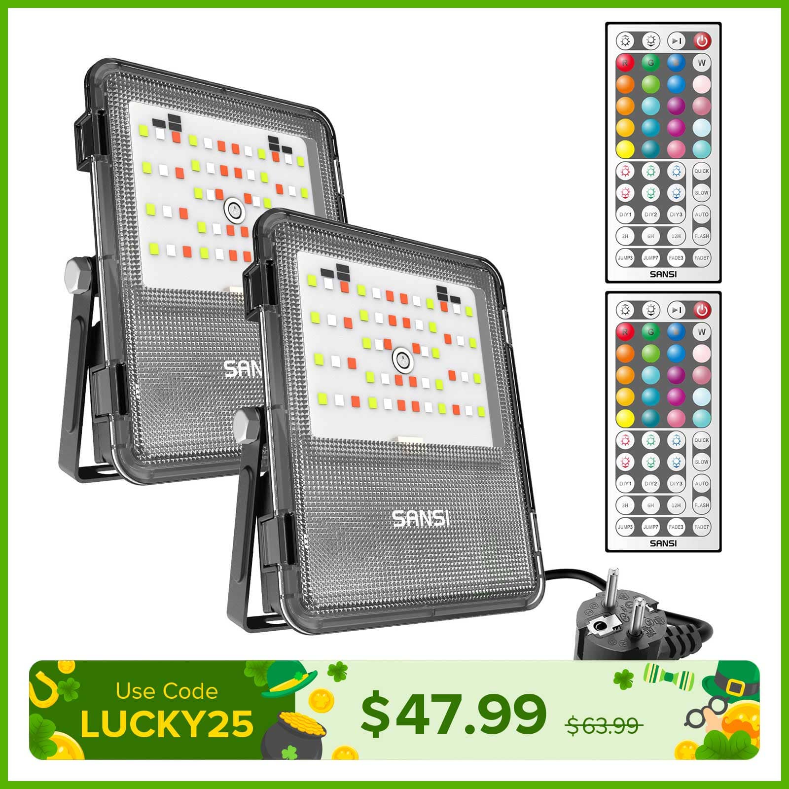 10W RGB LED Flood Light (EU ONLY)