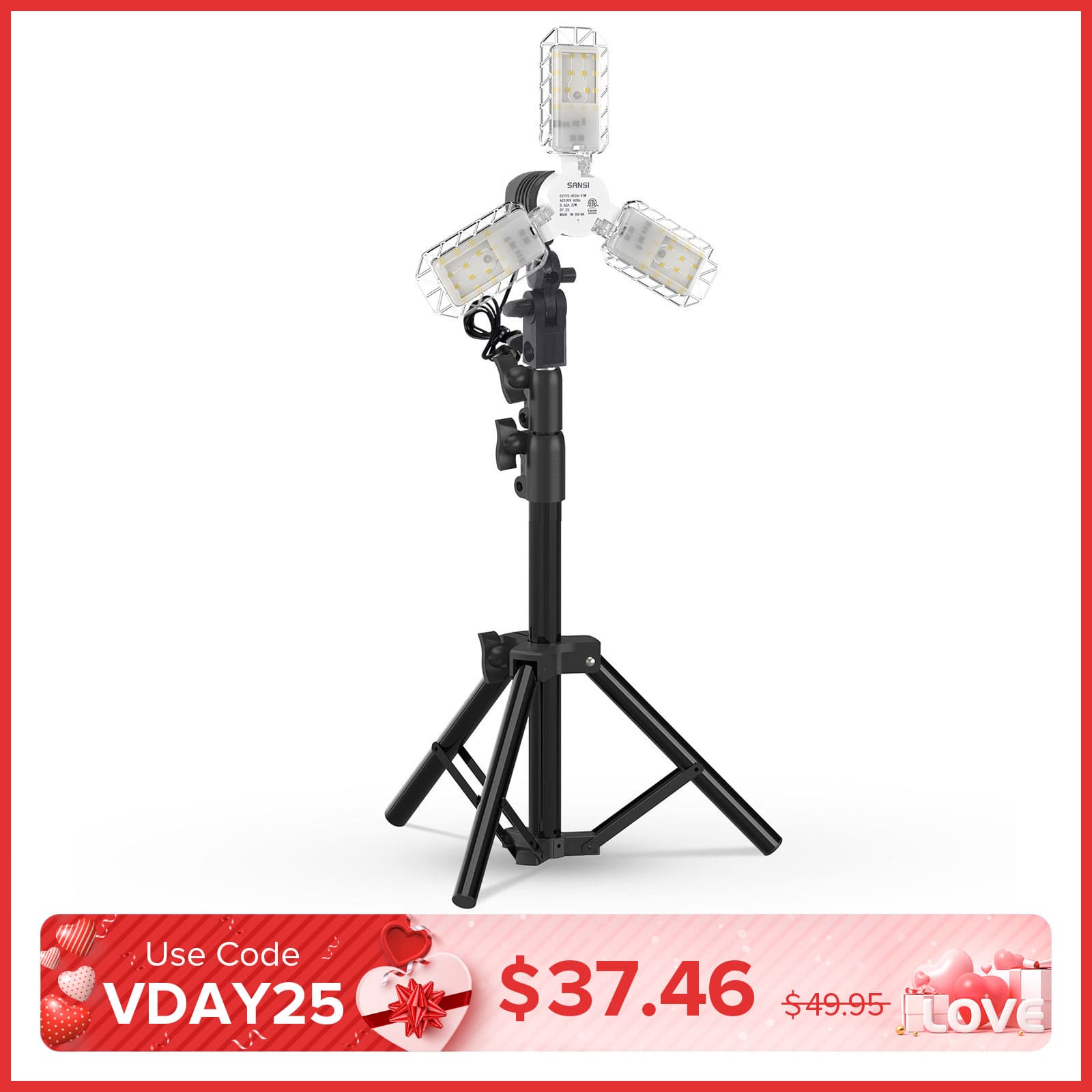 30W Adjustable Panel Led Work Light with Stand (US ONLY)