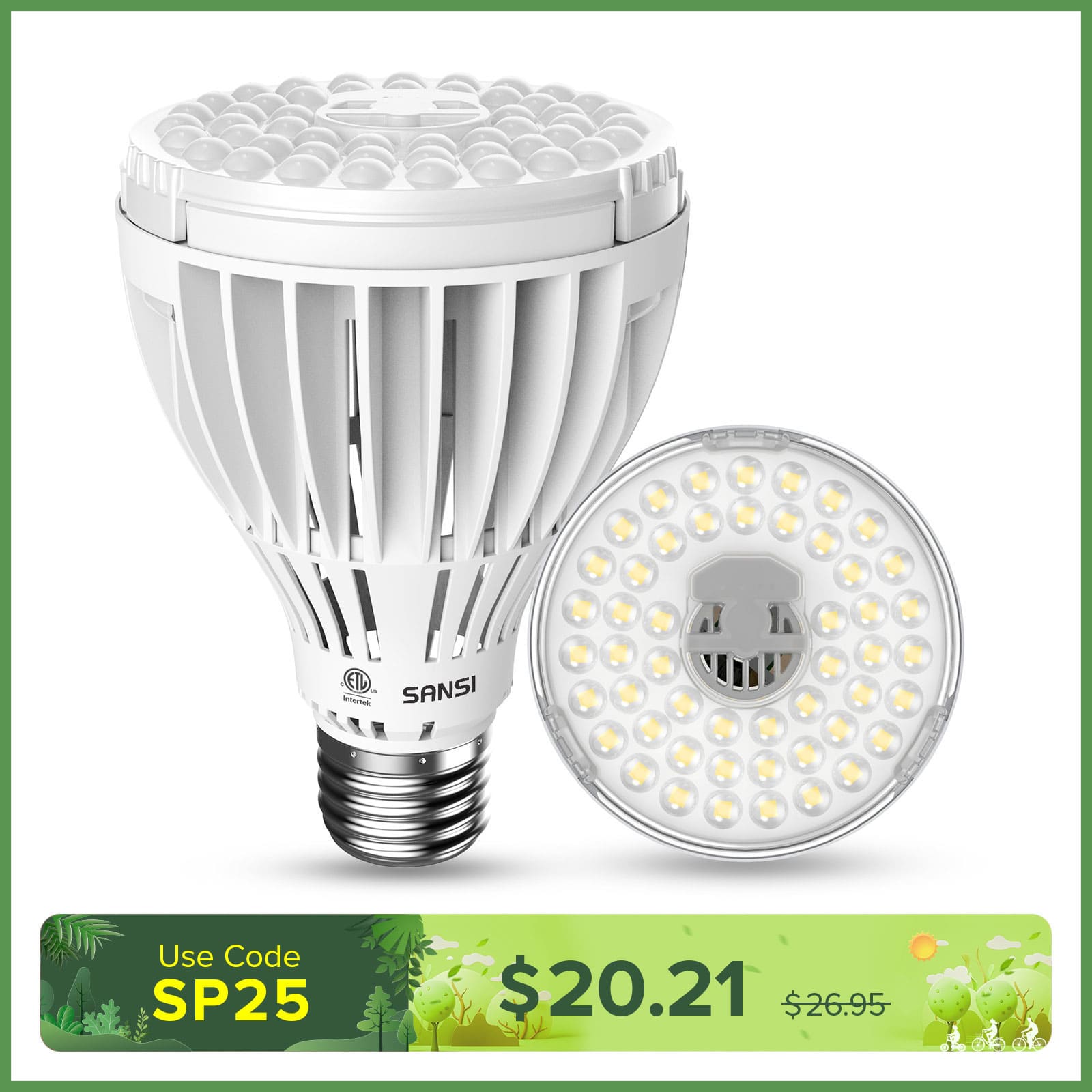 PAR25 24W LED Grow Light Bulb (US ONLY)