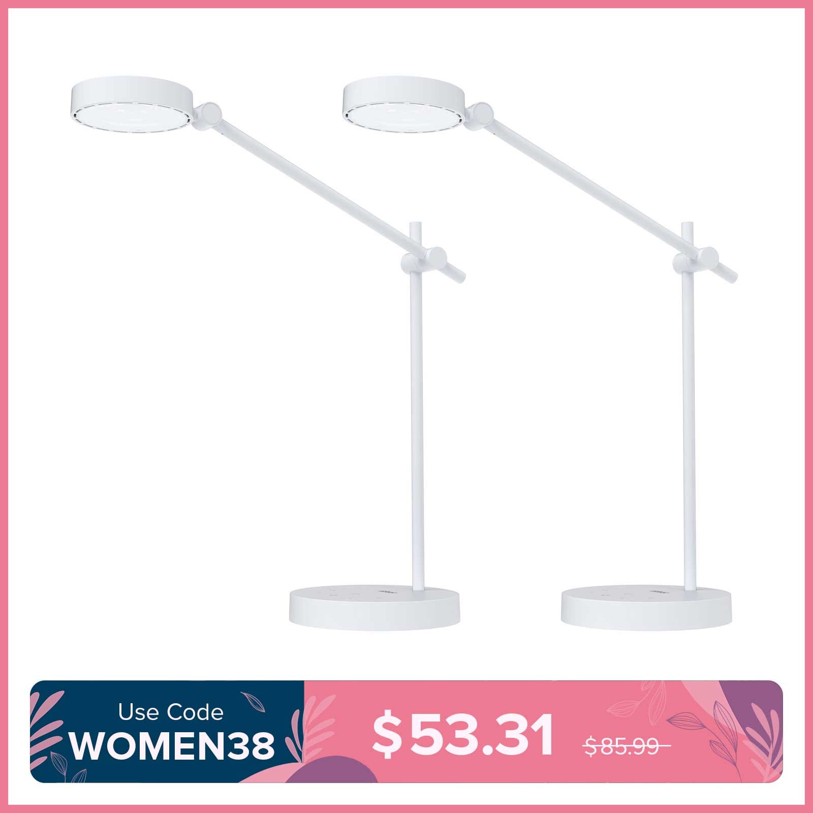 10W LED Desk Lamp (2-Pack)(US/EU ONLY)