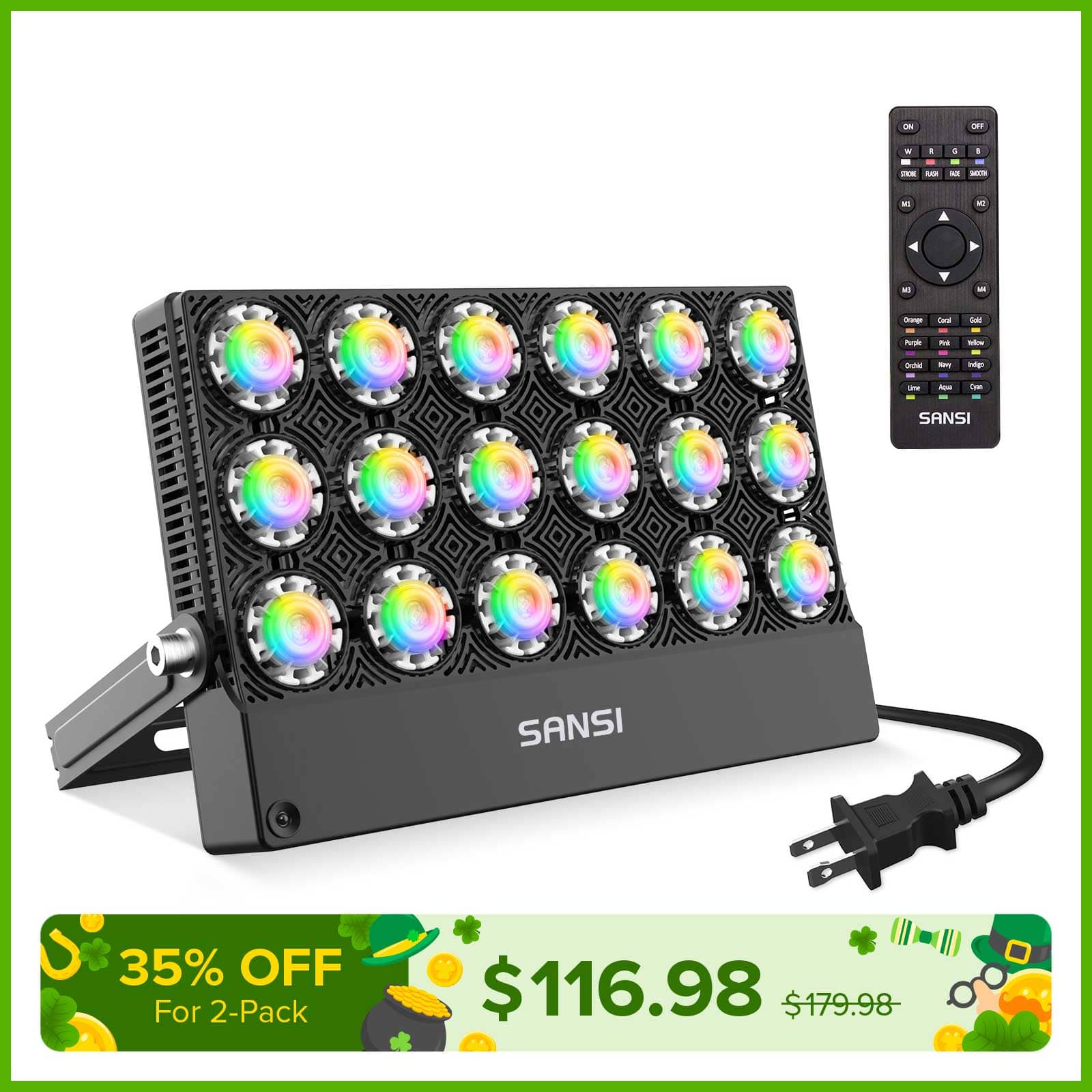 100W RGB LED Flood Light (US ONLY)