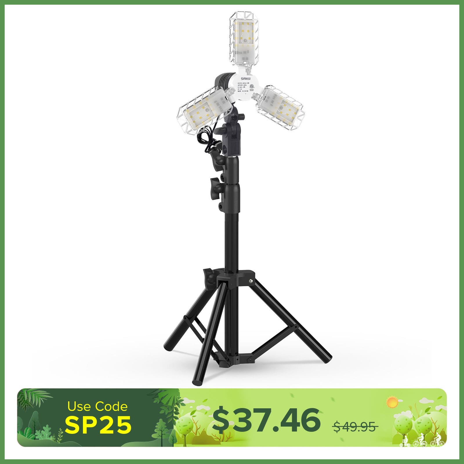 30W Adjustable Panel Led Work Light with Stand (US ONLY)