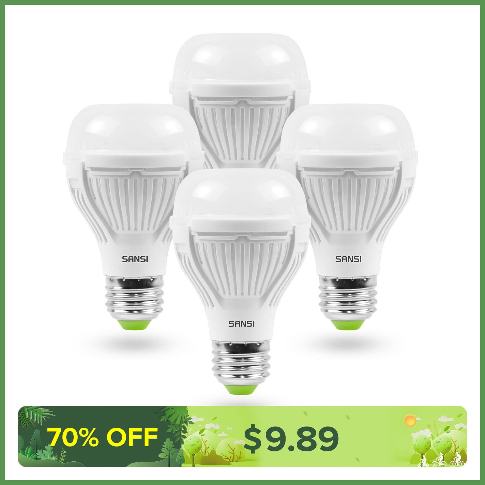 Upgraded A19 13W LED 3000K/5000K Light Bulb (US ONLY)