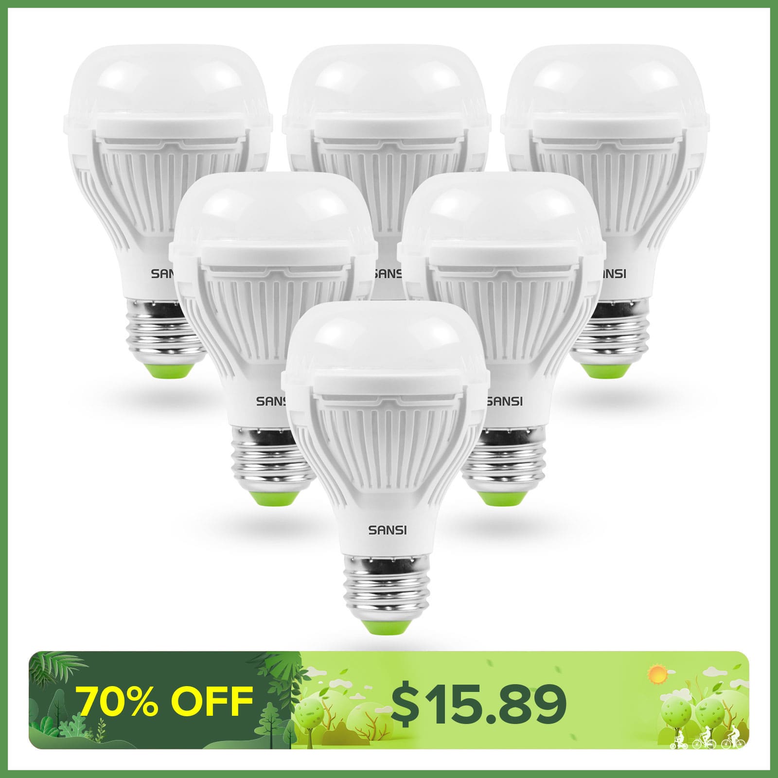 Upgraded A19 13W LED 3000K/5000K Light Bulb (US ONLY)