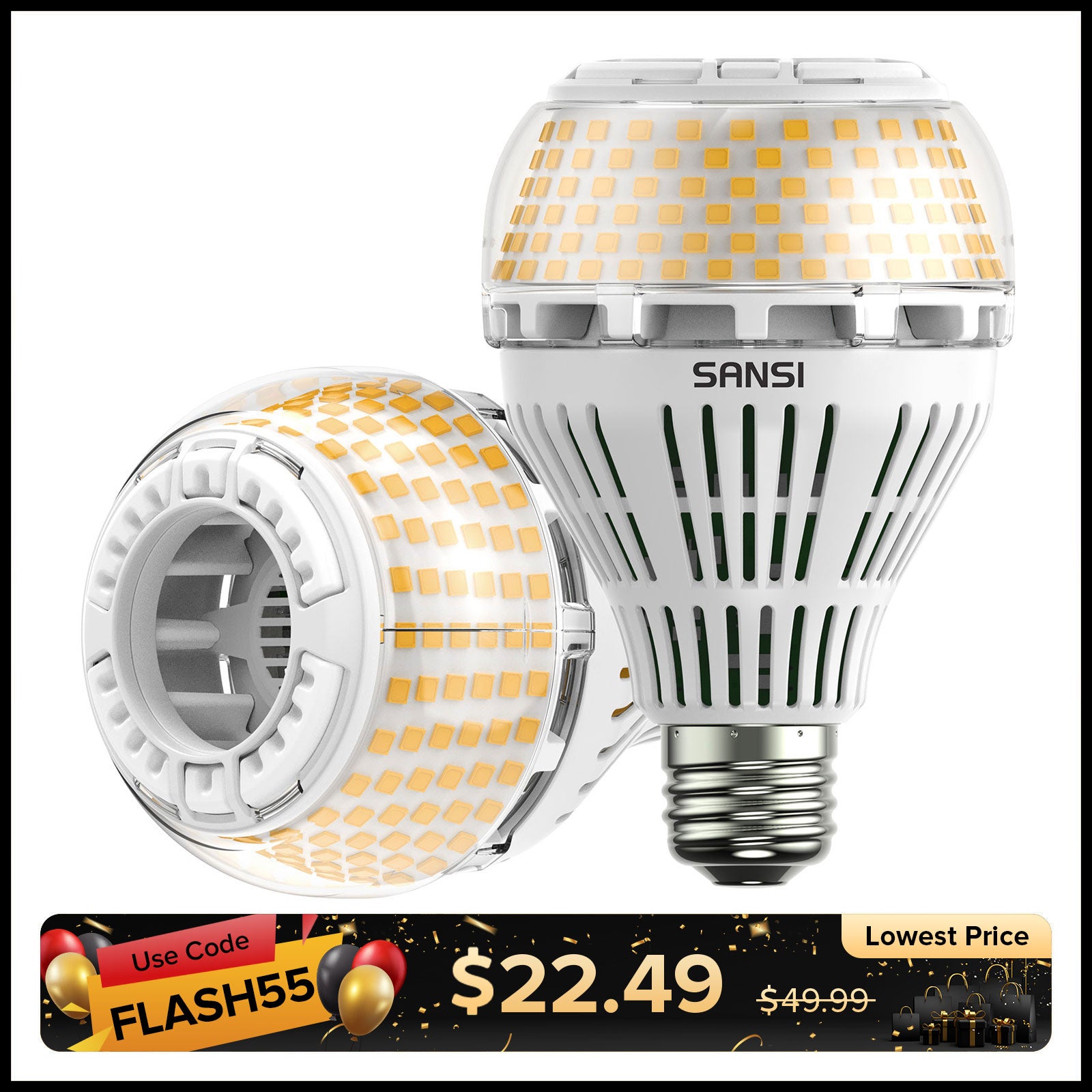 Dimmable A21 27W LED 3000K/5000K Light Bulb