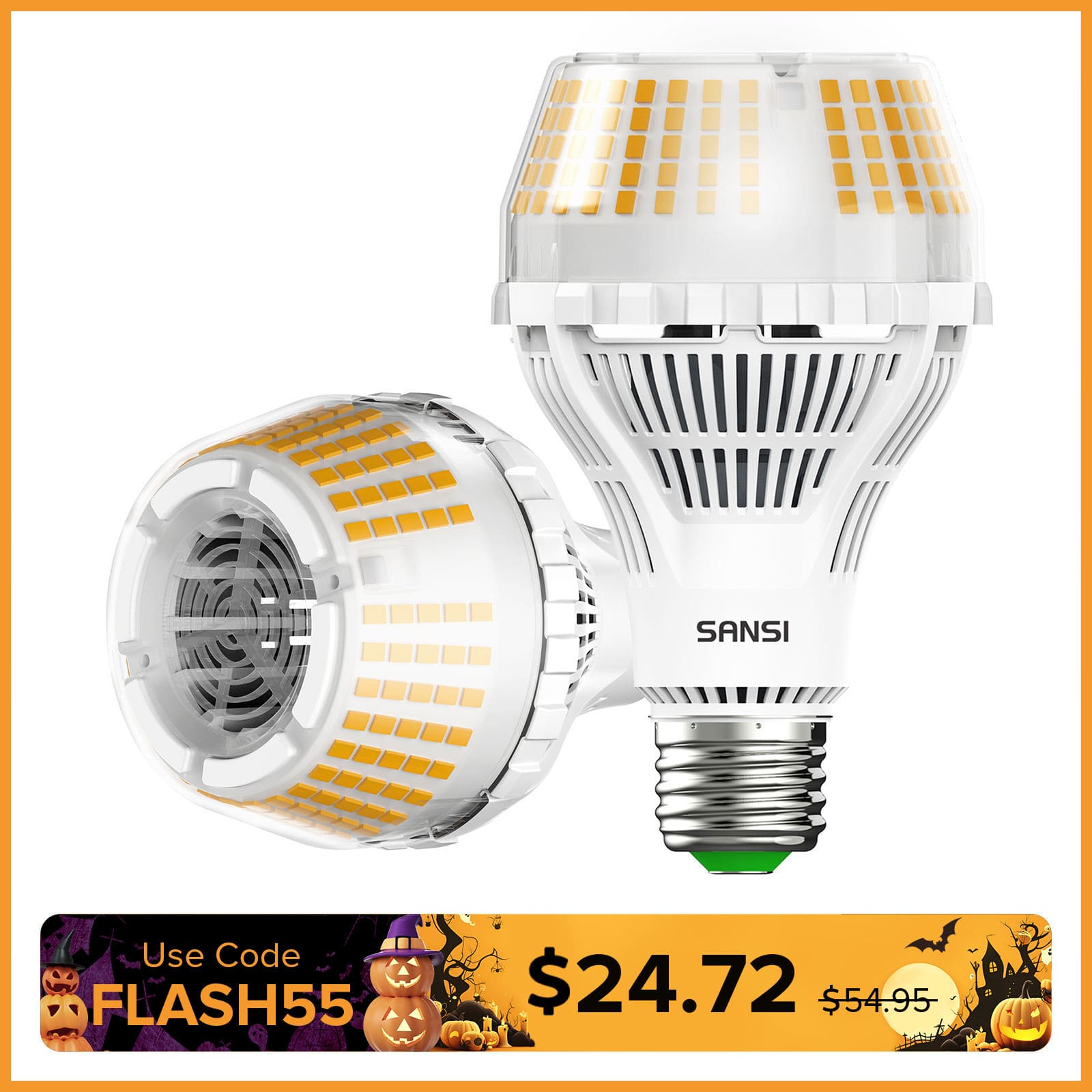 Upgraded (Non-)Dimmable A21 27W LED 3000K/5000K Light Bulb(US ONLY)