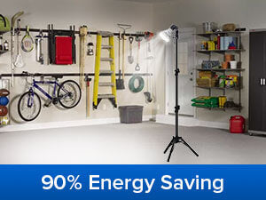 BR30 40W led work light has 90% energy saving