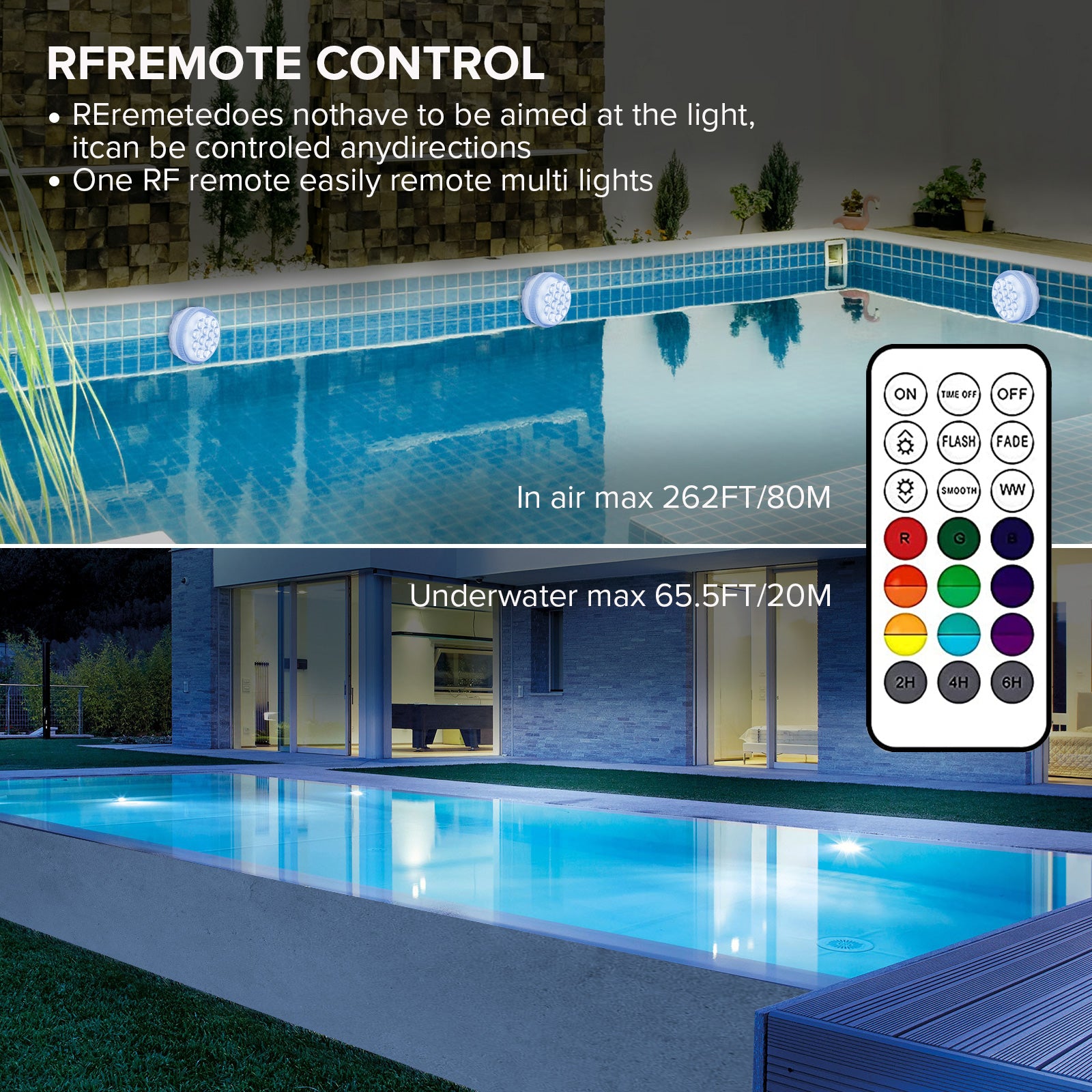 RGB LED Submersible Pool Light US ONLY